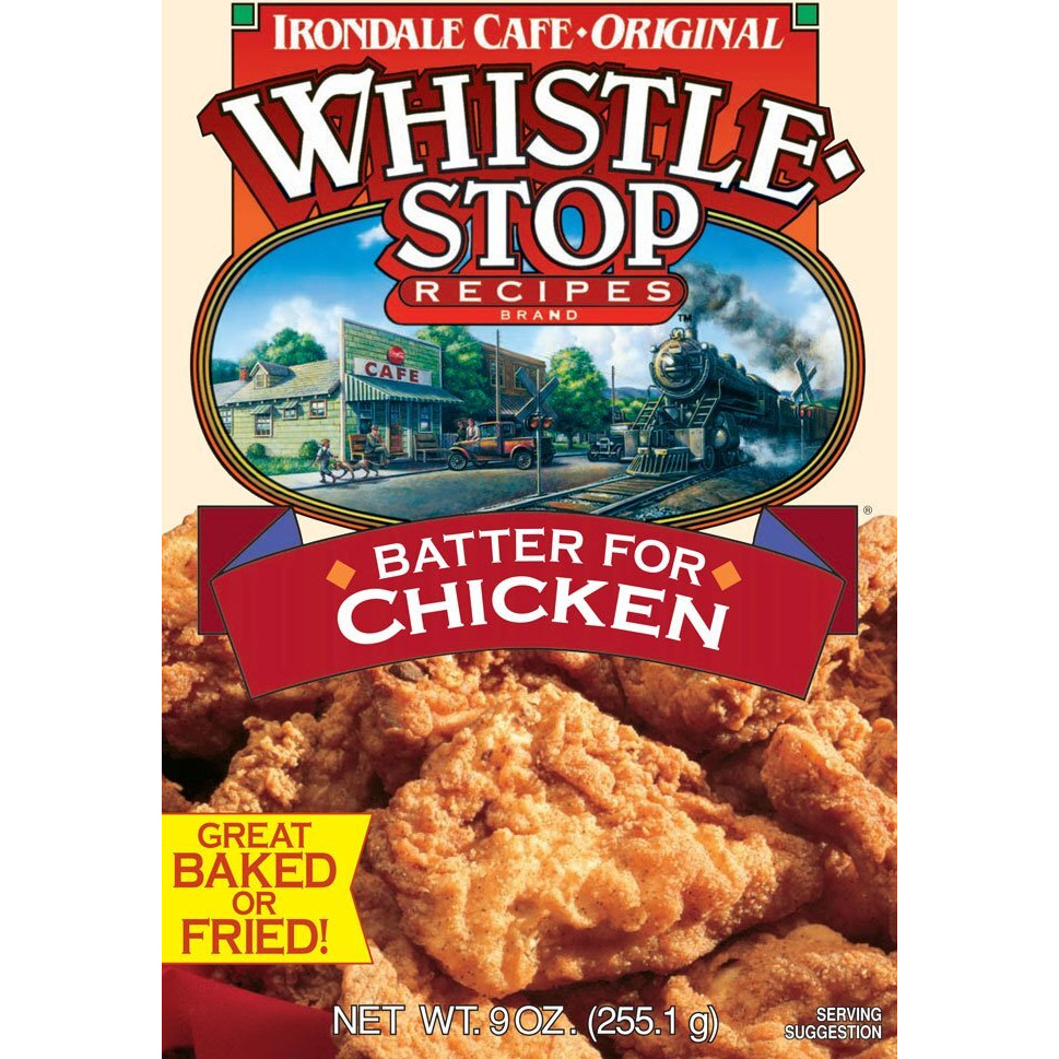 Original Whistlestop Cafe Recipes | Batter Mix For Chicken, Baked Or Fried | 9-Oz | Case Of 6