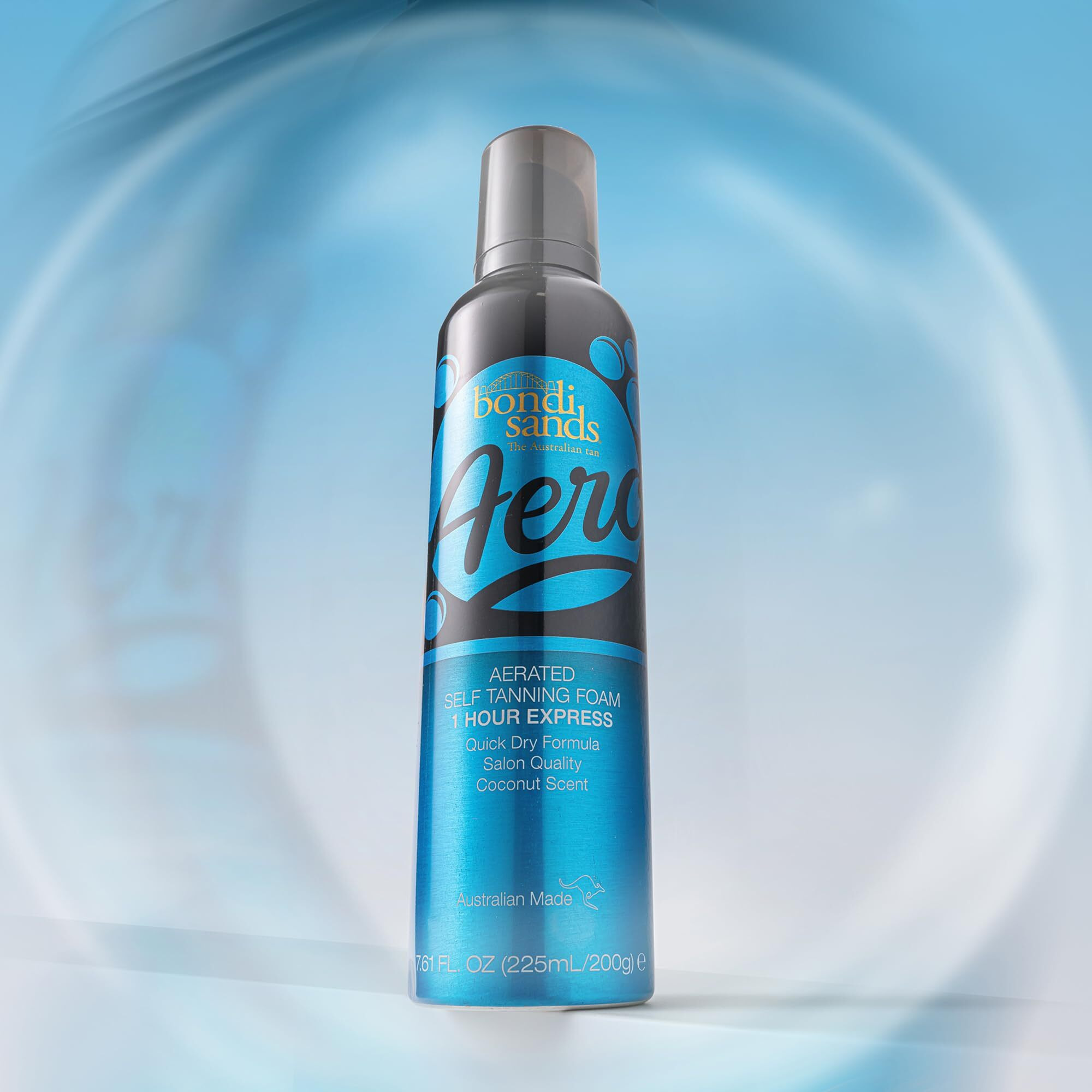 Bondi Sands Aero 1-Hour Express Self Tanning Foam | Lightweight, Coconut Tanning Foam Quickly Provides A Healthy, Flawless, Bronzed Glow | 7.61 Fl Oz/225 Ml