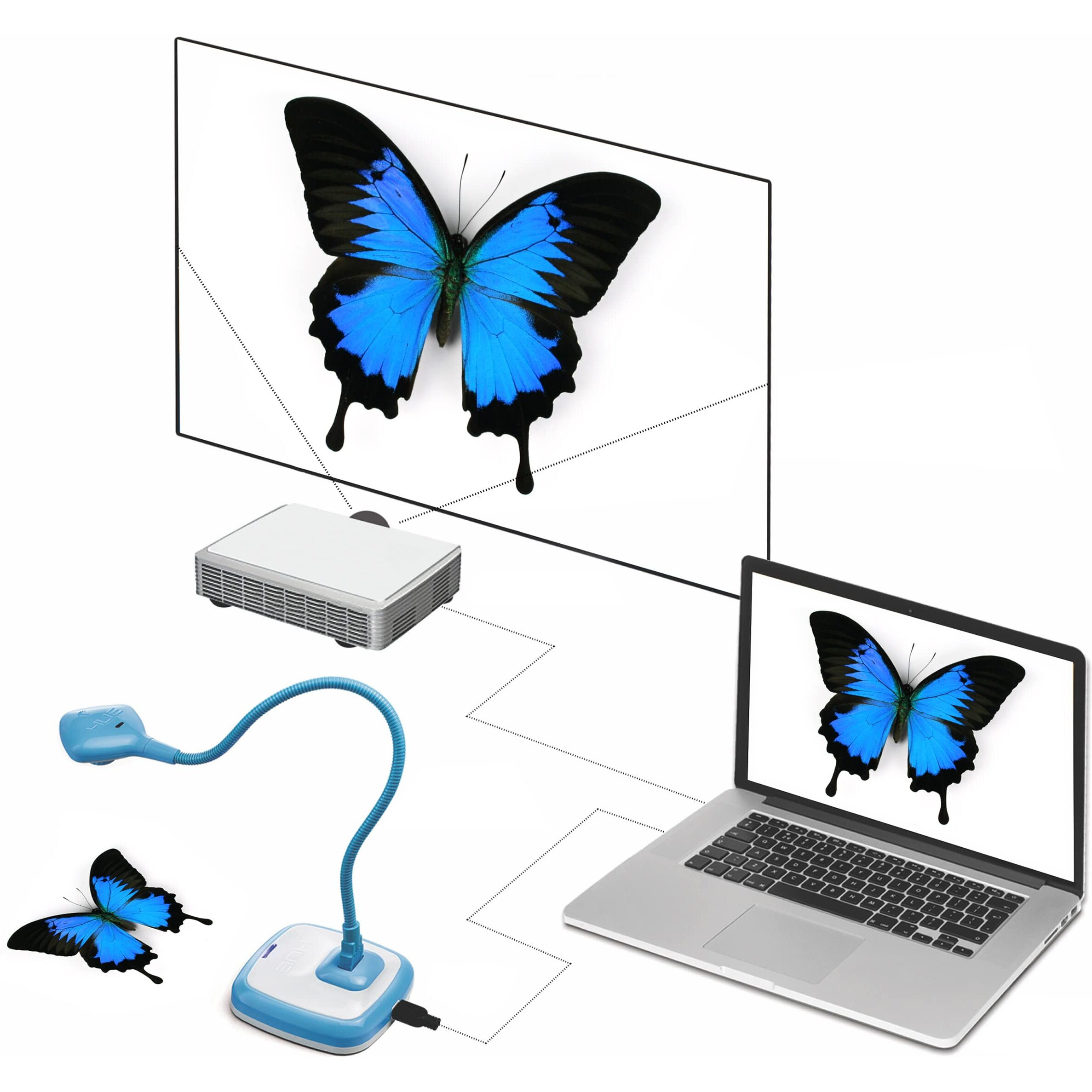 Hue Hd Pro Flexible Usb Video And Document Camera (Blue)