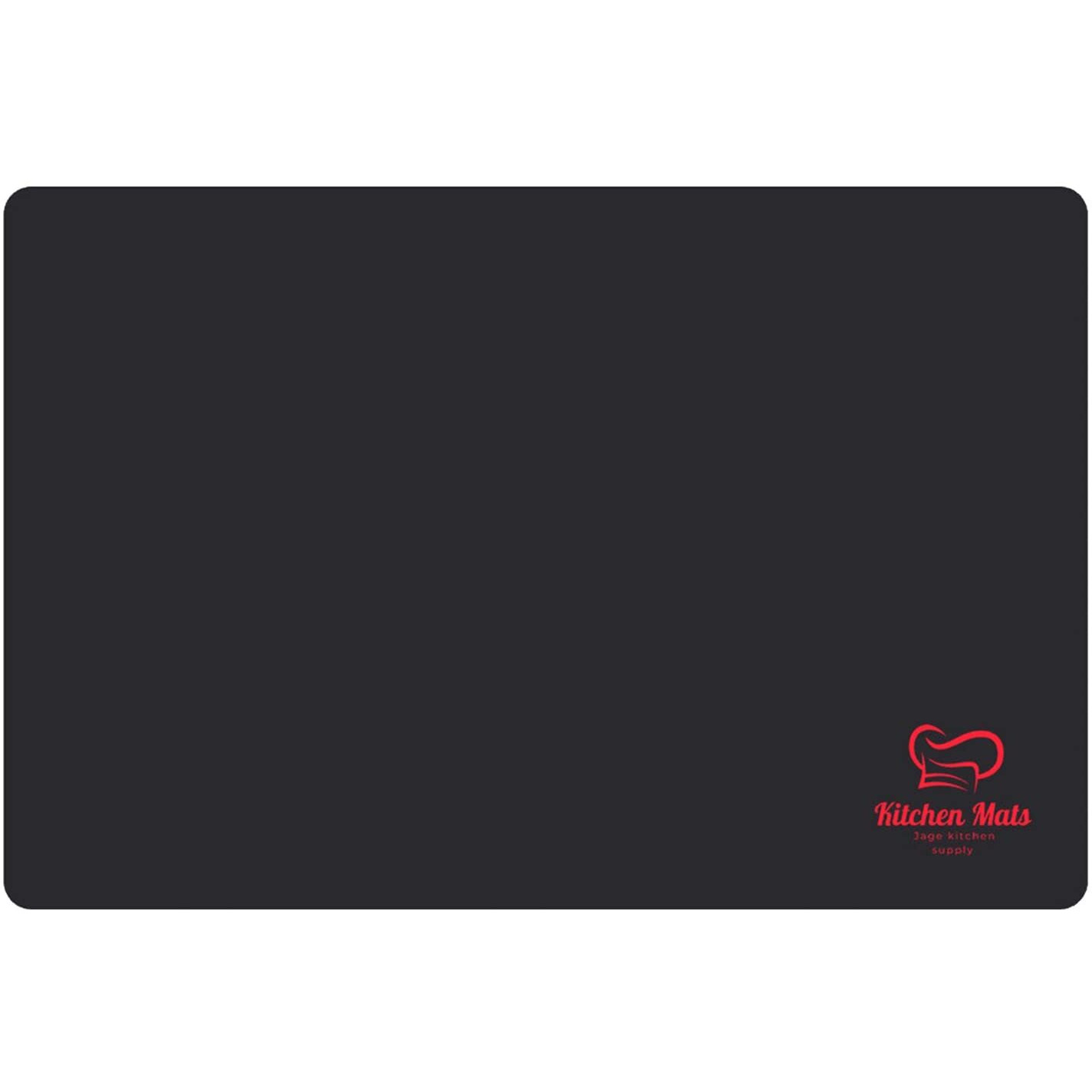 Large Black Heat Resistant Mat For Countertop, 23   X15   , Air Fryer Mat Counter Protector For Kitchen, Non Slip Silicone Kitchen Mat, Microwave Mat (Black)