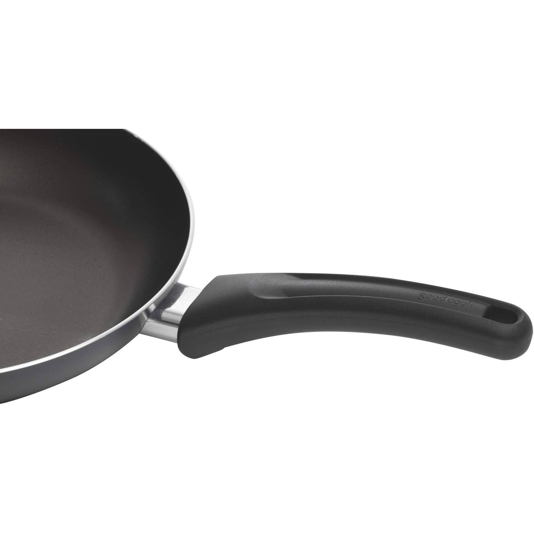 Goodcook 11-Inch Square Griddle Pan, Nonstick Aluminum Frying Pan, Even Heating, Ergonomic Handle, Perfect For Eggs, Bacon, And Breakfast, Small Griddle Pan, Durable Black Finish