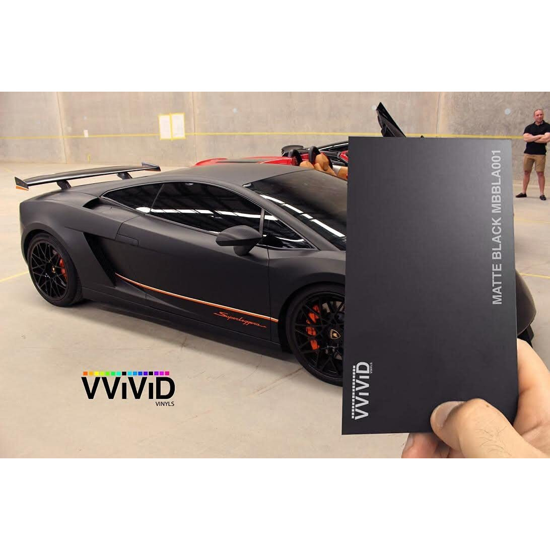 Satin Flat Matte Stealth Jet Black 5Ft X 2.9Ft Vinyl Wrap Roll With Air Release Technology