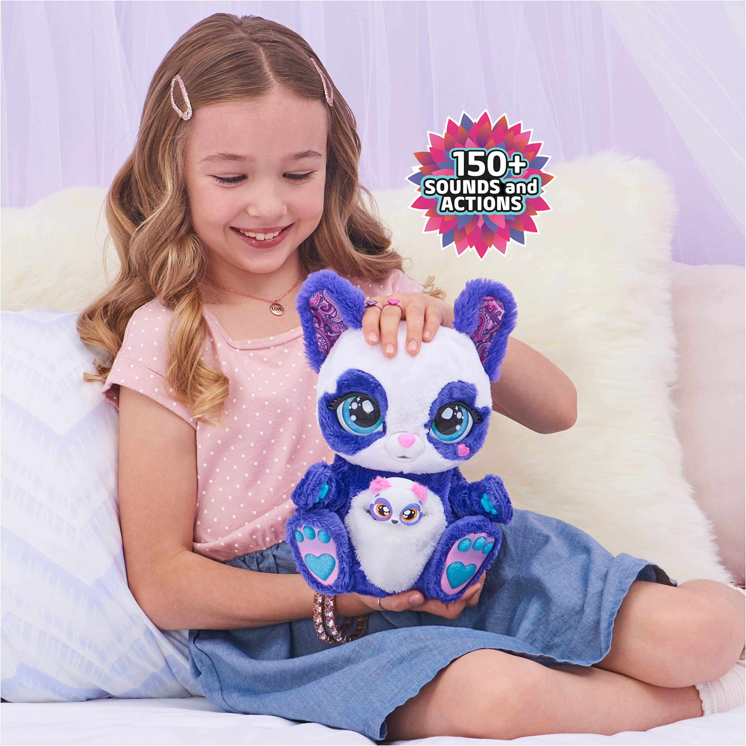 Peek-A-Roo - Interactive Panda-Roo Plush Toy With Mystery Baby-Roo Surprise - Over 150 Sounds & Actions, 10+ Engaging Games, Songs, Boosts Imagination & Creativity For Girls Ages 5+