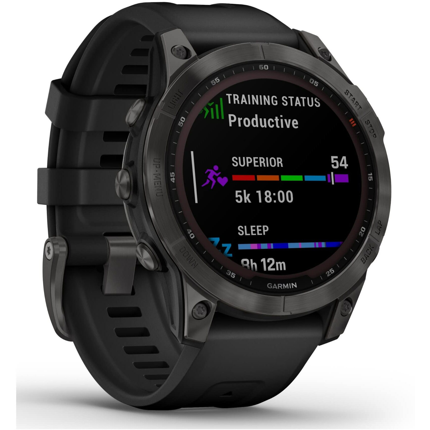 Garmin Fenix 7 Solar, Adventure Smartwatch, With Solar Charging Capabilities, Rugged Outdoor Watch With Gps, Touchscreen, Health And Wellness Features, Slate Gray With Black Band