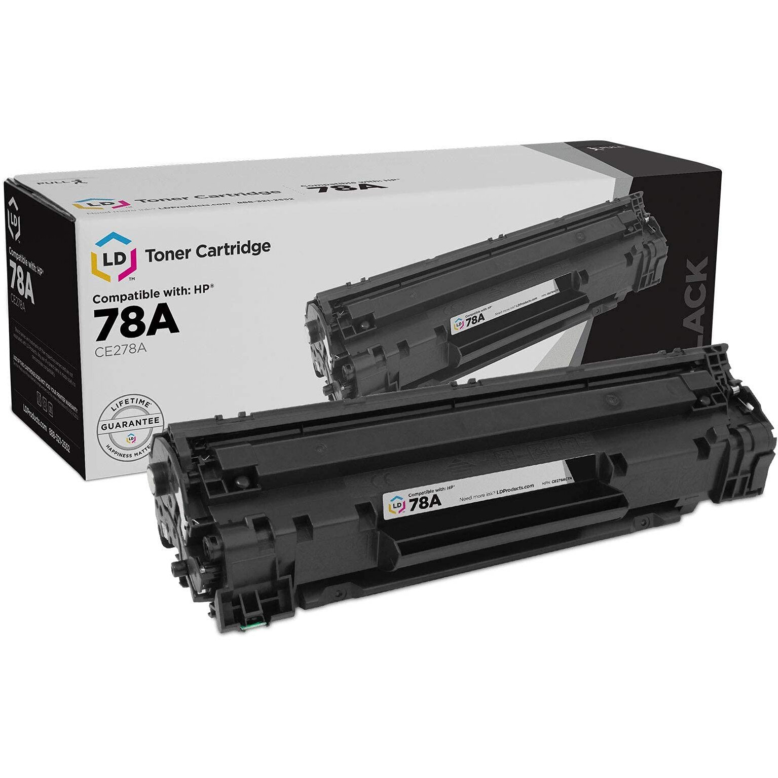 Ld Products Compatible Toner Cartridge Printer Replacement For Hp 78A Ce278A (Black) For In Use Hp-78A Hp78A Laserjet Pro / Laserjet M1536Dnf, M1537Dnf, M1538Dnf, M1539Dnf, P1566, P1606Dn