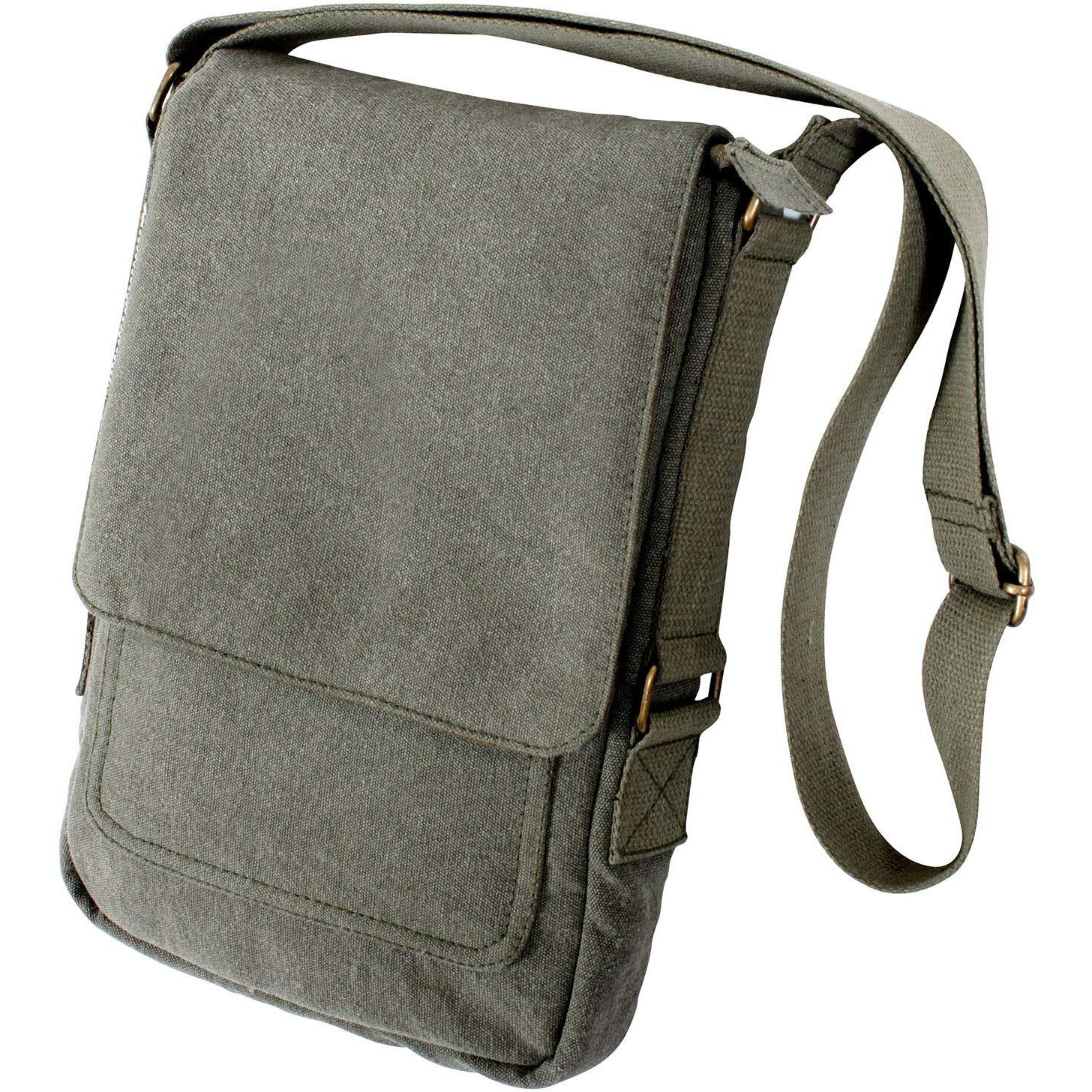 Rothco Vintage Canvas Tech Bag (Vintage Olive Drab, One Size)