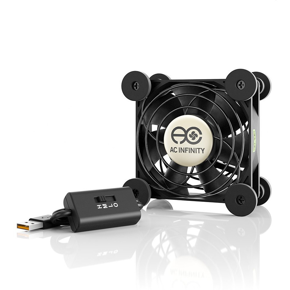 Ac Infinity Multifan S1, Quiet 80Mm Usb Fan, Ul-Certified For Receiver Dvr Playstation Xbox Computer Cabinet Cooling