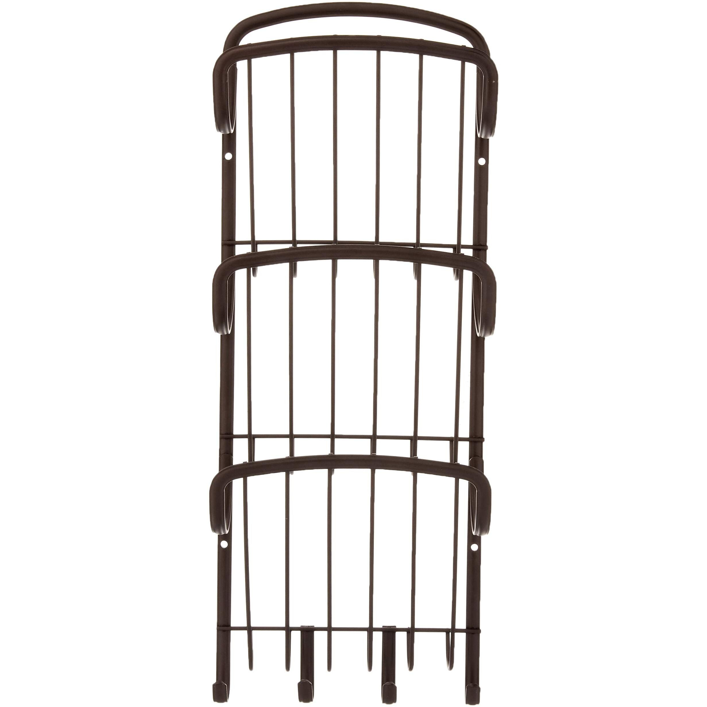 Spectrum Diversified Ashley Vertical Letter Holder & Key Rack, Wall Mount, Bronze