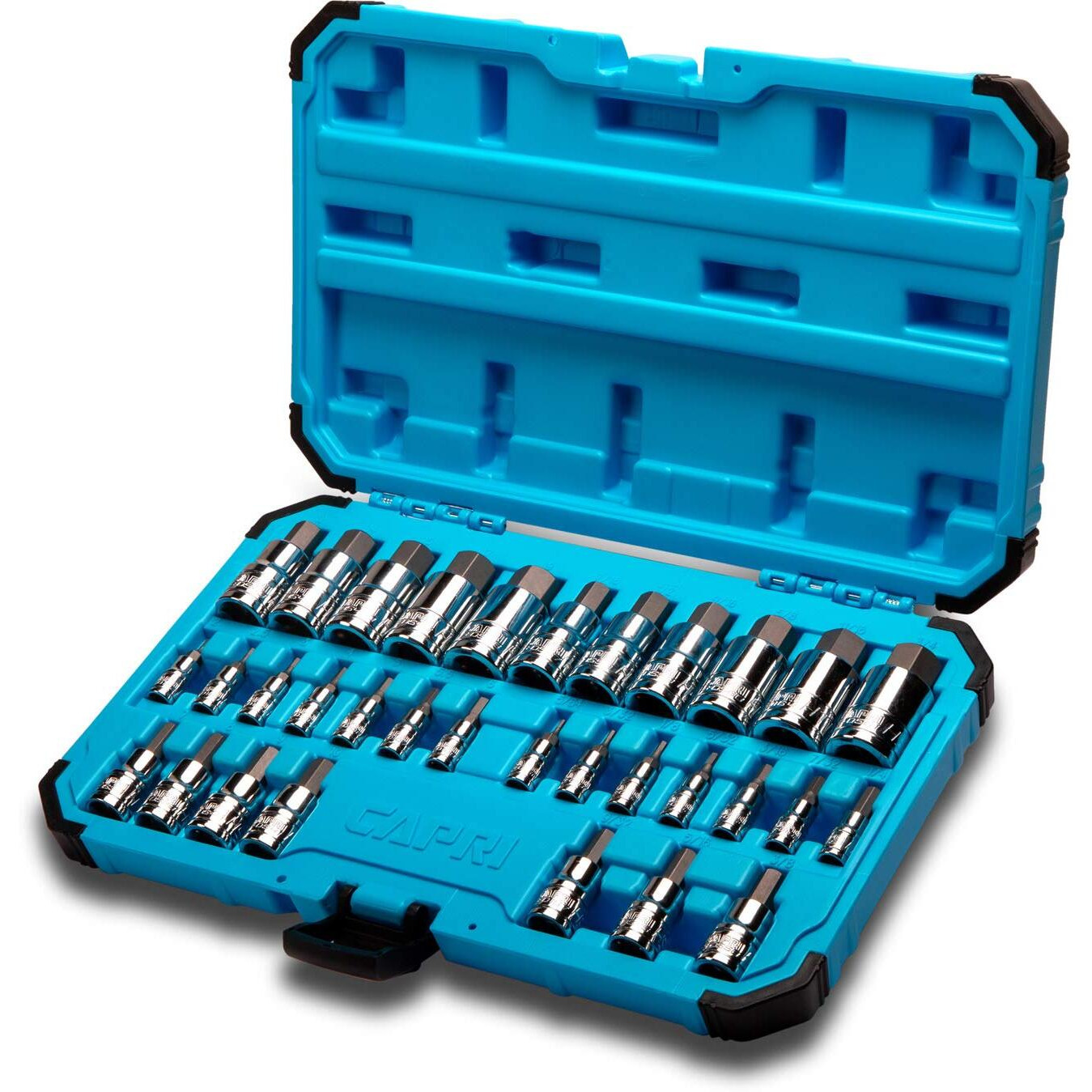 Capri Tools 30032 Master Hex Bit Socket Set, Metric & Sae, 32-Piece