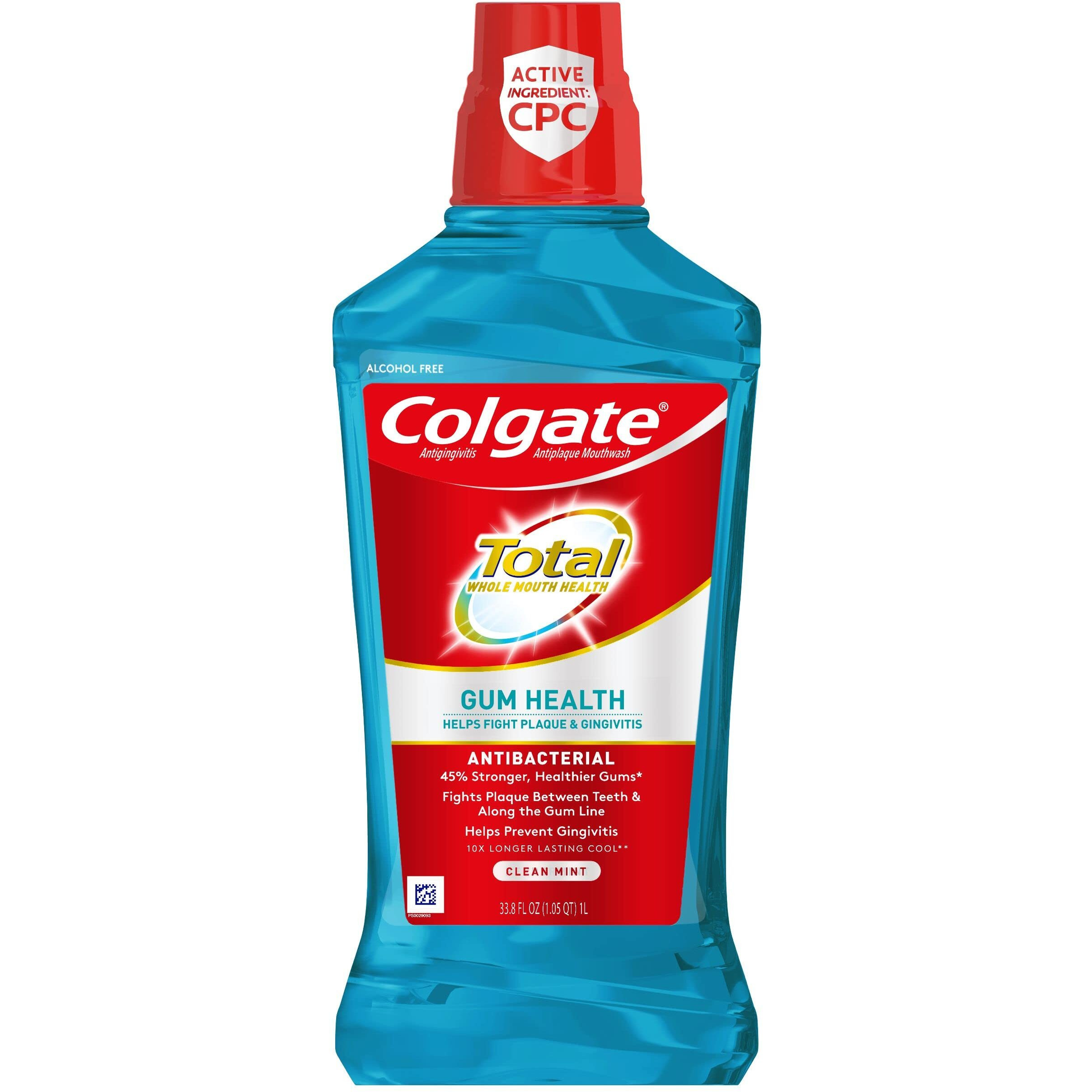 Colgate Total Gum Health Mouthwash- Clean Mint - 33.8 Oz