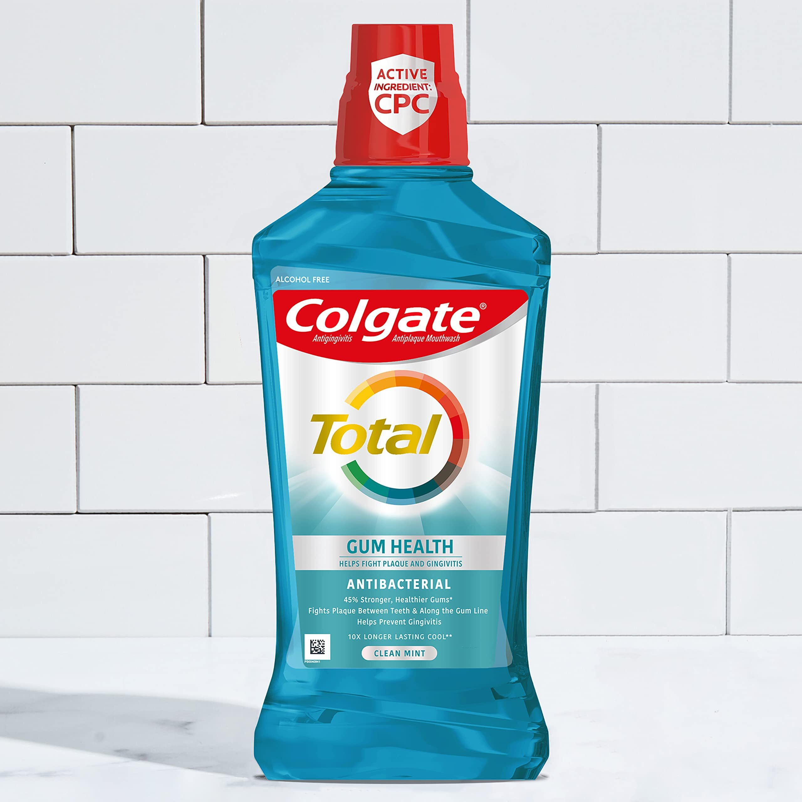 Colgate Total Gum Health Mouthwash- Clean Mint - 33.8 Oz