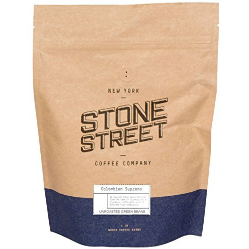 Colombian Supremo Unroasted Green Raw Coffee Beans, 1 Lb Bag, 100% Arabica Top Grade Extra Large