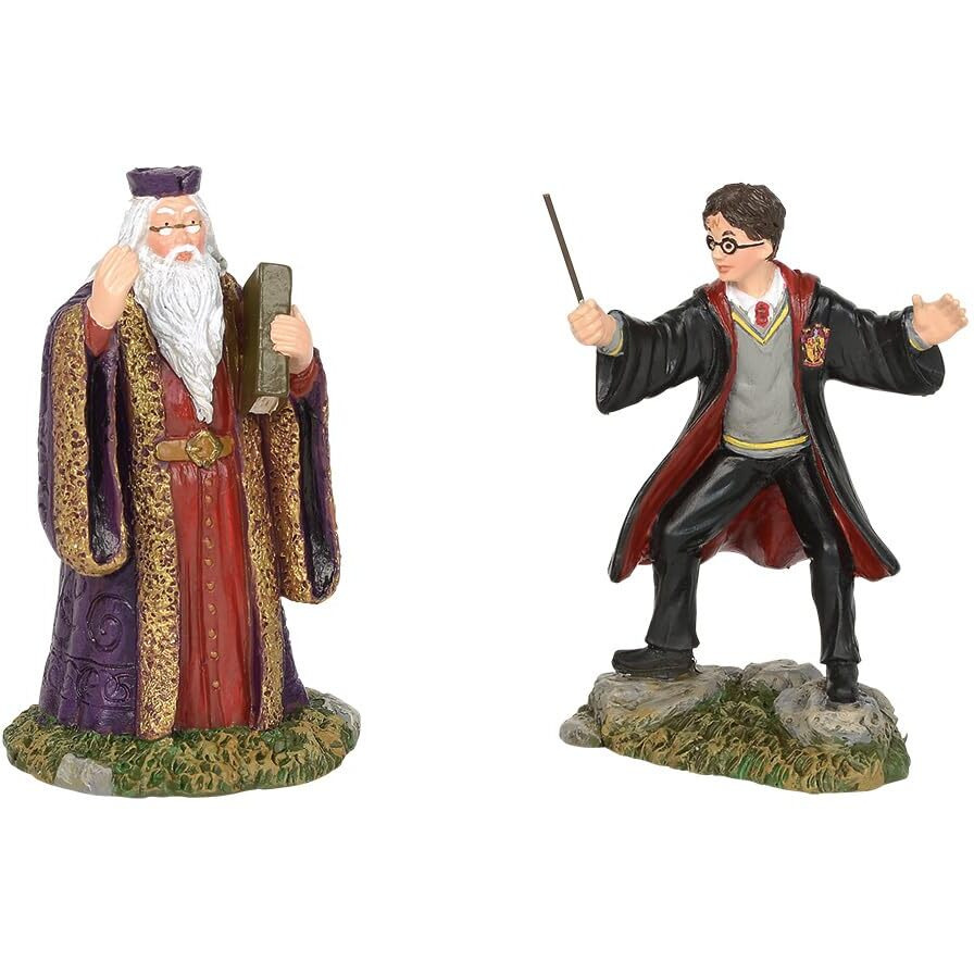 Department56 Potter Village Accessories Harry And Headmaster Figurine Set, 3.15"", Multicolor, 2 Count