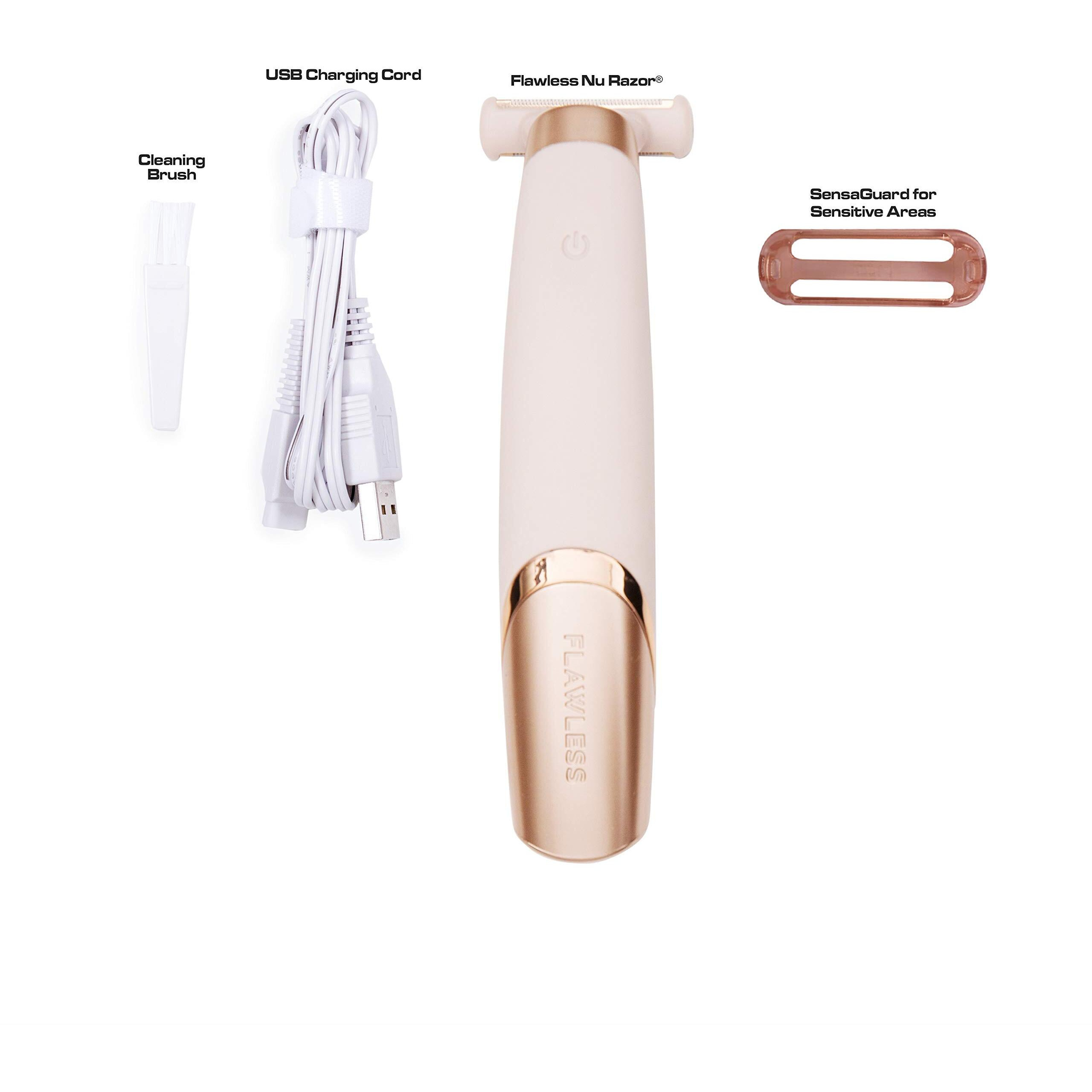 Finishing Touch Flawless Nu Razor Portable Cordless Rechargeable Electric Razor