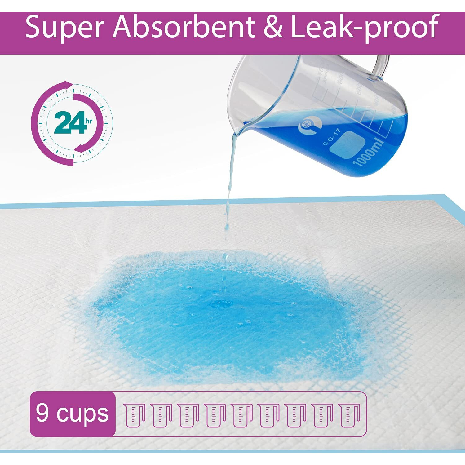 Immcute Dog Pee Pads Extra Large 28"&quotX34"", X-Large Training Puppy Pee Pads Super Absorbent & Leak-Proof, Xl Disposable Pet Piddle Pad And Potty Pads For Dogs, Puppies, Doggie (Xlarge28""*34""- 30 Ct)