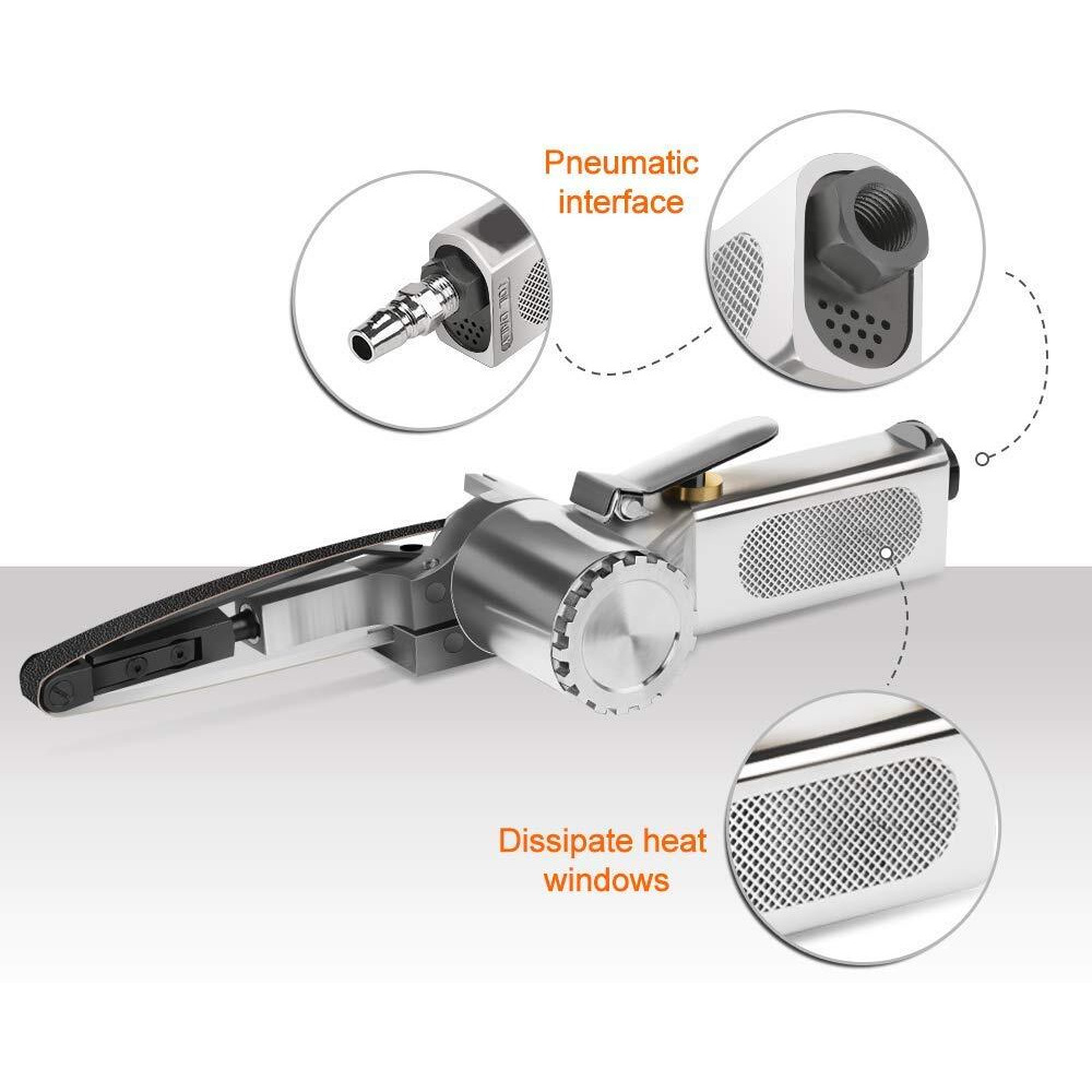 Vct Small Mini Air Powered Operated Hand Power Belt Sander Sanding Grinder Tool