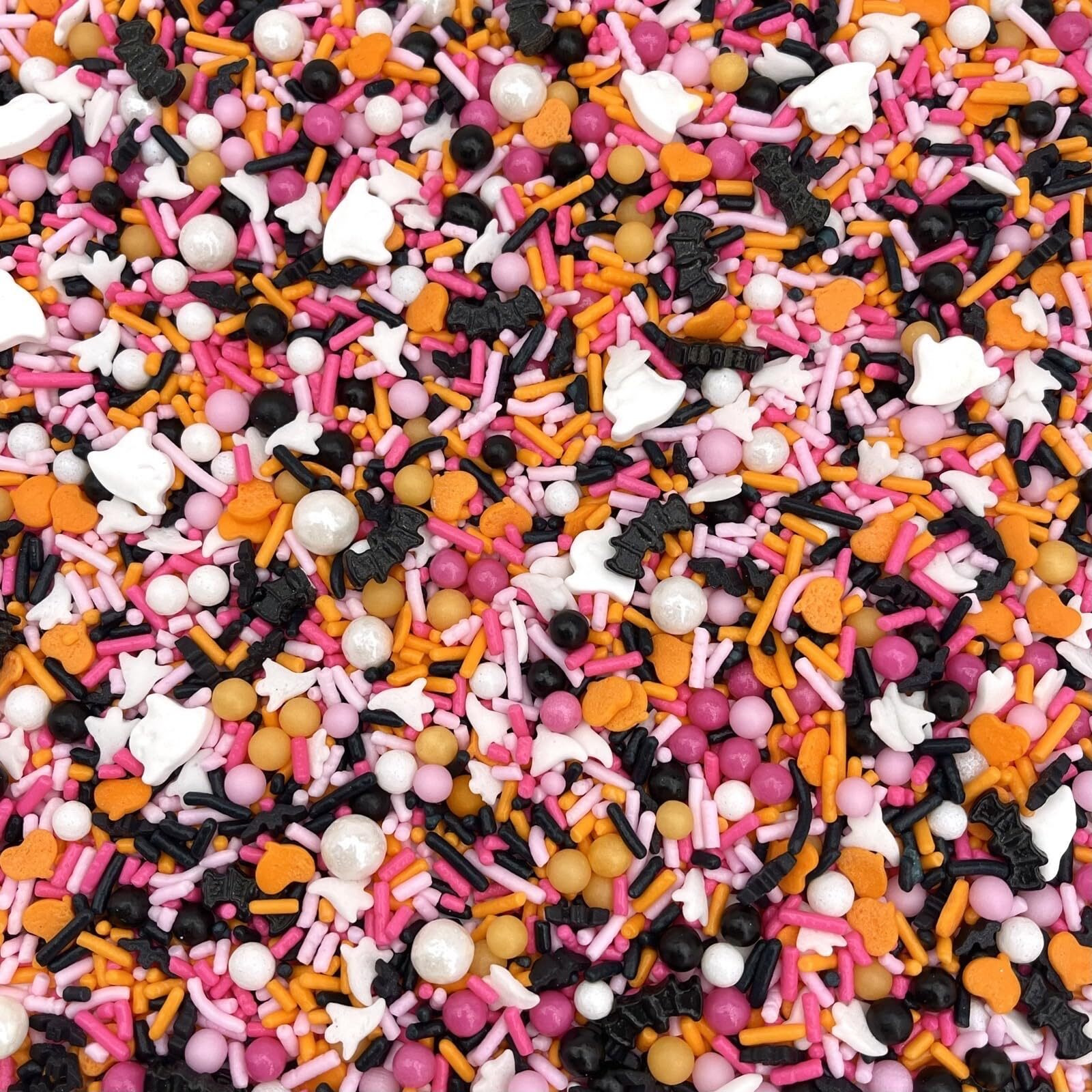 Manvscakes Sprinkles - Themed Sprinkles For Cake Decorating, Sprinkle Mix For Cookies, Ice Cream, Fondant Cake, Caramel Apples, Cupcakes & Other Desserts, Assorted Halloween Sprinkles, 4 Oz