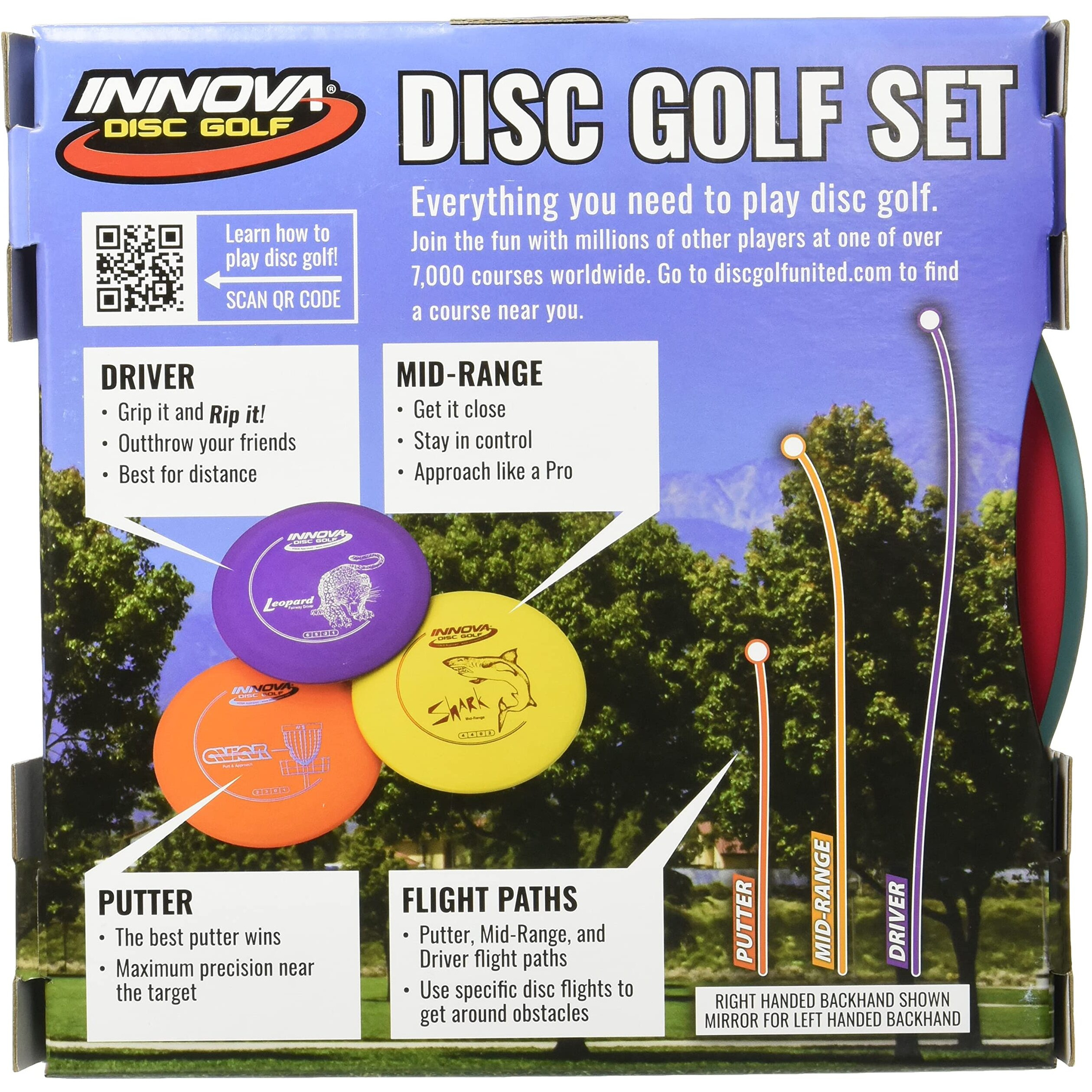 Innova Disc Golf Set - Driver, Mid-Range & Putter, Comfortable Dx Plastic, Colors May Vary (3 Pack)