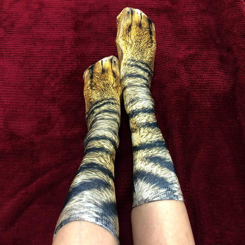 Ndlbs White Elephant Gifts For Adults, Funny Gag Gifts Animal Paw Socks Christmas Stocking Stuffers For Adult Women Men Teens