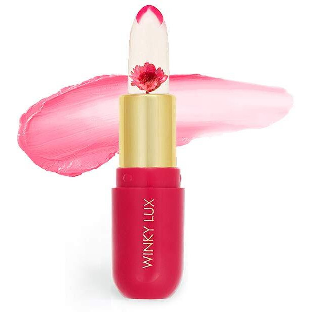 Winky Lux Flower Balm, Ph Lip Balm, Color Changing Lipstick And Tinted Lip Balm Stain, Vegan & Cruelty Free Lip Balm, Hydrate & Plump, Sheer Pink Lipstick, Pink Flower