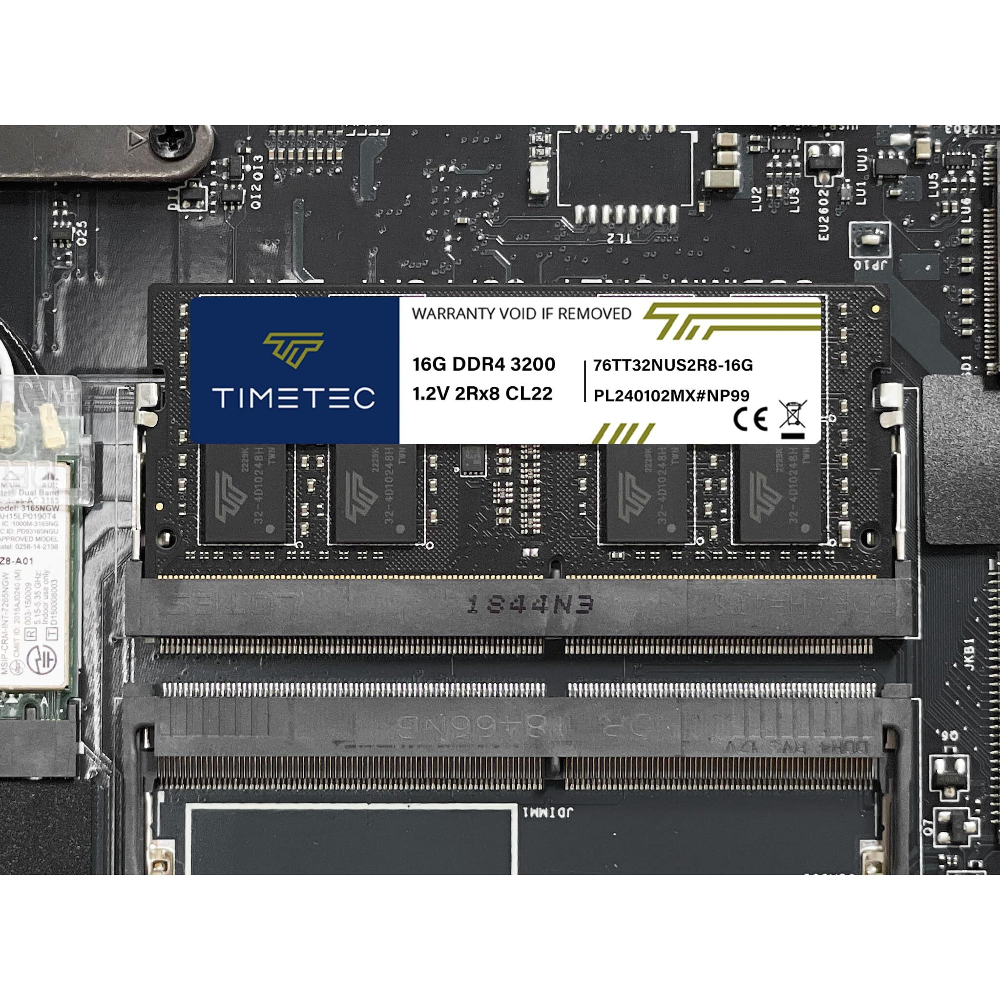 Timetec 32Gb Kit(2X16Gb) Ddr4 3200Mhz (Or 2933Mhz Or 2666Mhz) Pc4-25600 Non-Ecc Unbuffered 1.2V Cl22 2Rx8 Dual Rank 260 Pin Sodimm Laptop Notebook Pc Computer Memory Ram Module Upgrade