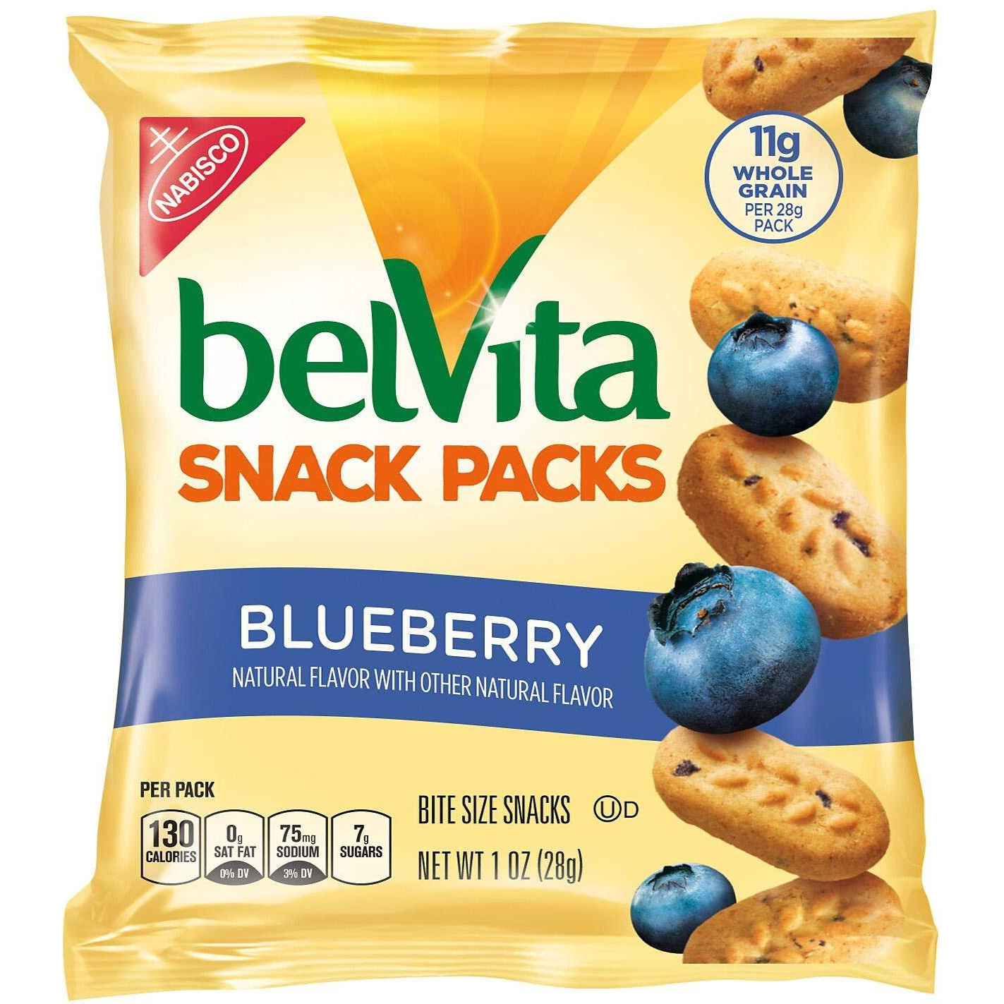 Belvita Breakfast Biscuits Bite-Size Snack Variety Packs, 1 Oz, Pack Of 36 Packs