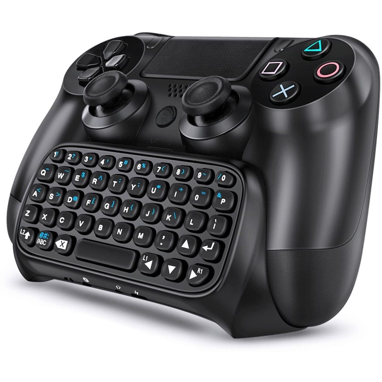 Tnp Ps4 Chatpad - Ps4 Controller Keyboard Attachment, Compact Design - The Ultimate Qwerty Gamepad Keyboard For Playstation4, Compatible With Ps4, Ps4 Slim, And Ps4 Pro