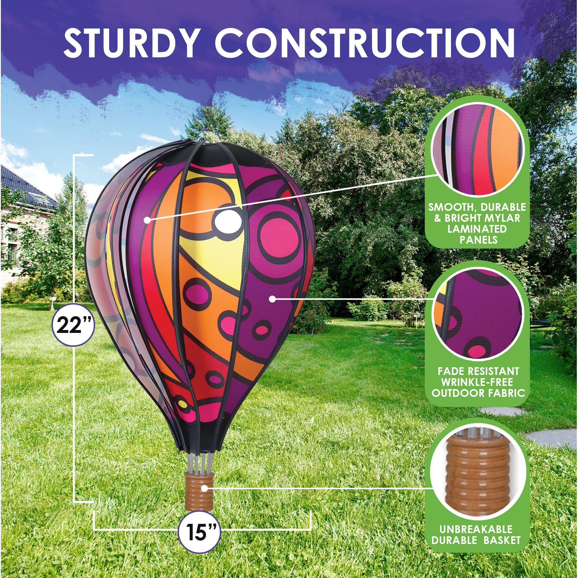 Premier Kites Hot Air Balloon 22 In. - Patriotic,Small