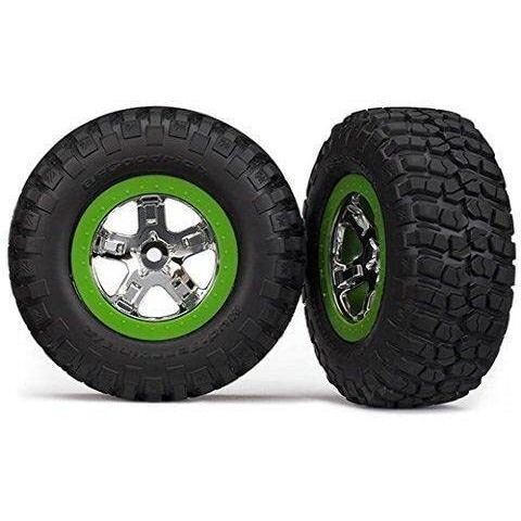 Traxxas Km2 Tires & Sct Wheels, Assm (2) Fr 2Wd Slash Only