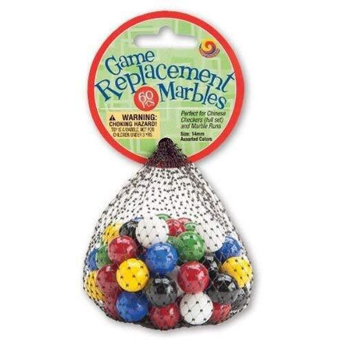 Mega Marbles 14Mm Game Replacement Marbles - 60 Piece