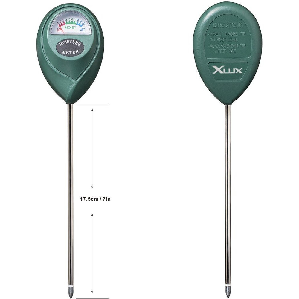 Xlux Soil Moisture Meter, Plant Water Monitor, Hygrometer Sensor For Gardening, Farming, Indoor And Outdoor Plants, No Batteries Required