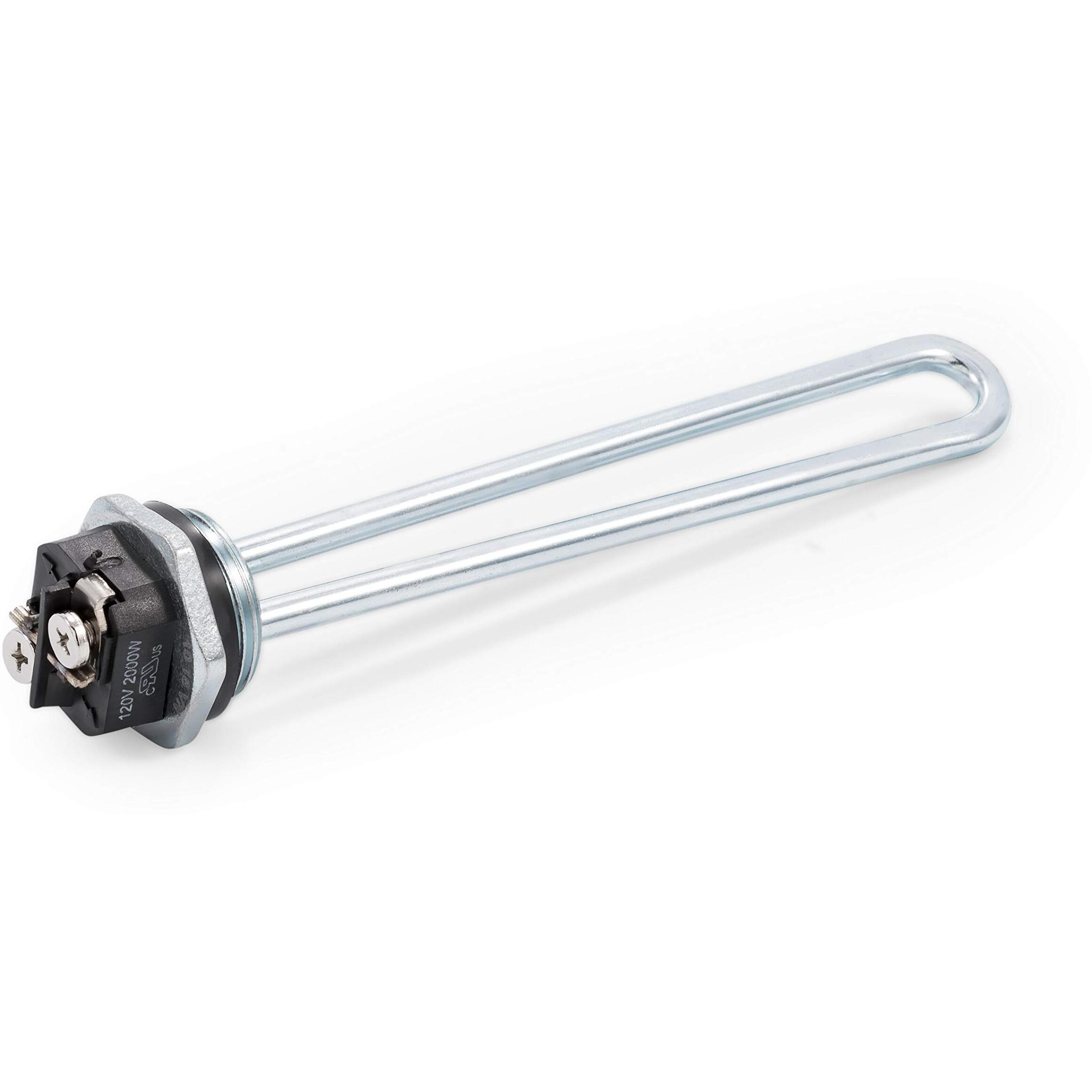 Camco 2000W/120V Screw-In Water Heater Element | Features A High Watt Density Design, A 1-11 -Inch Npsm Steel Bushing, And Is Compatible With Most Water Heaters (02203)