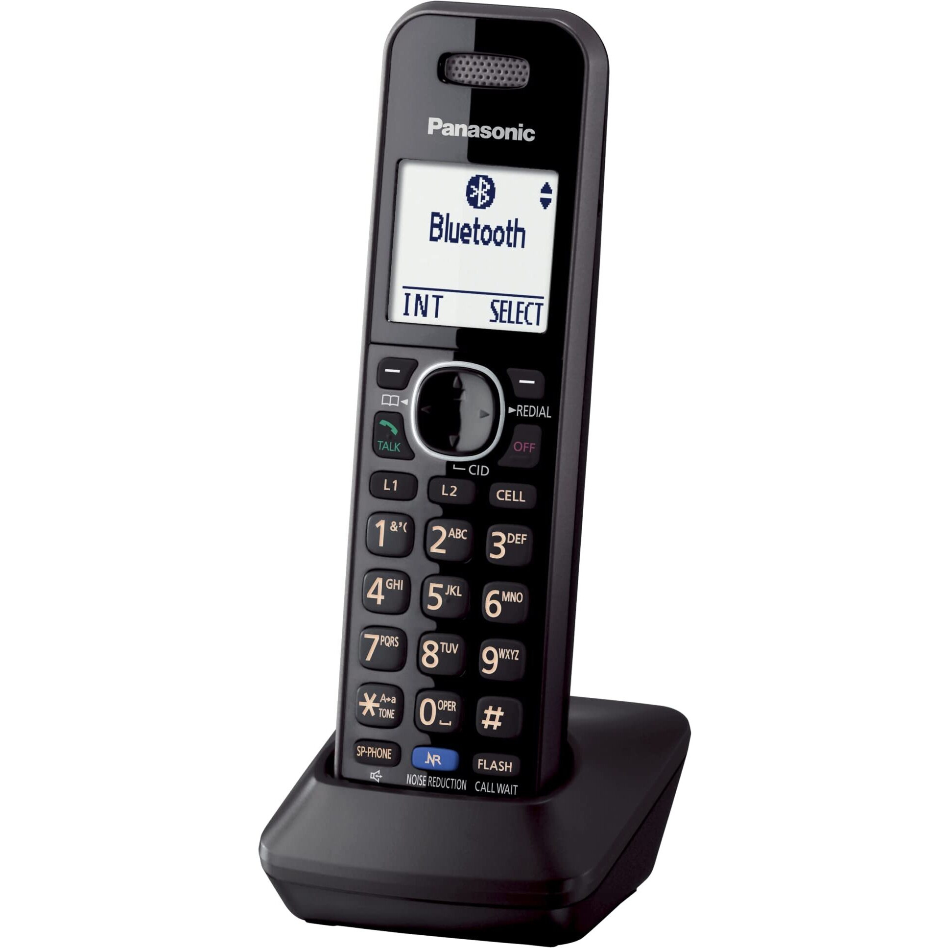 Panasonic Dect 6.0 Plus Cordless Phone Handset Accessory Compatible With 2-Line Cordless Phones Kx-Tg95Xx Series Business Telephones, Headset Jack - Kx-Tga950B (Black)