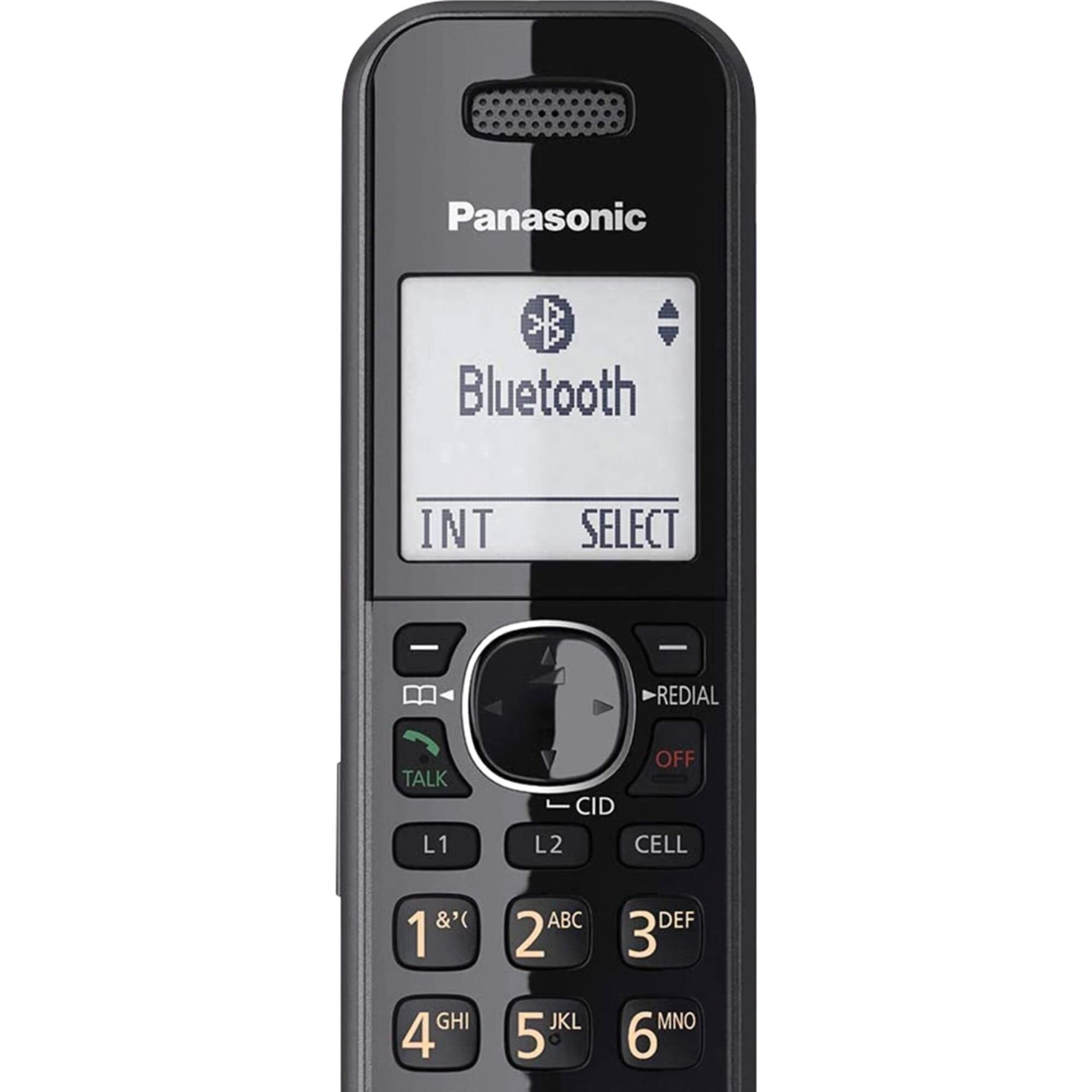 Panasonic Dect 6.0 Plus Cordless Phone Handset Accessory Compatible With 2-Line Cordless Phones Kx-Tg95Xx Series Business Telephones, Headset Jack - Kx-Tga950B (Black)