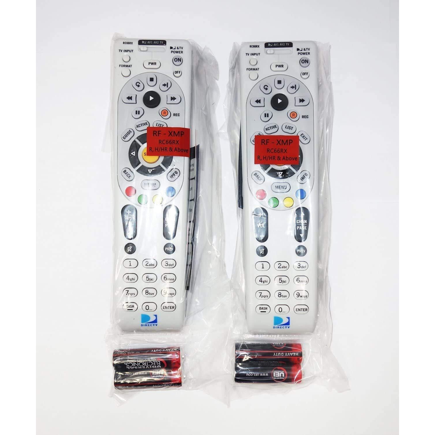 2 Pack - Directv Rc66Rx Ir/Rf Remote Control