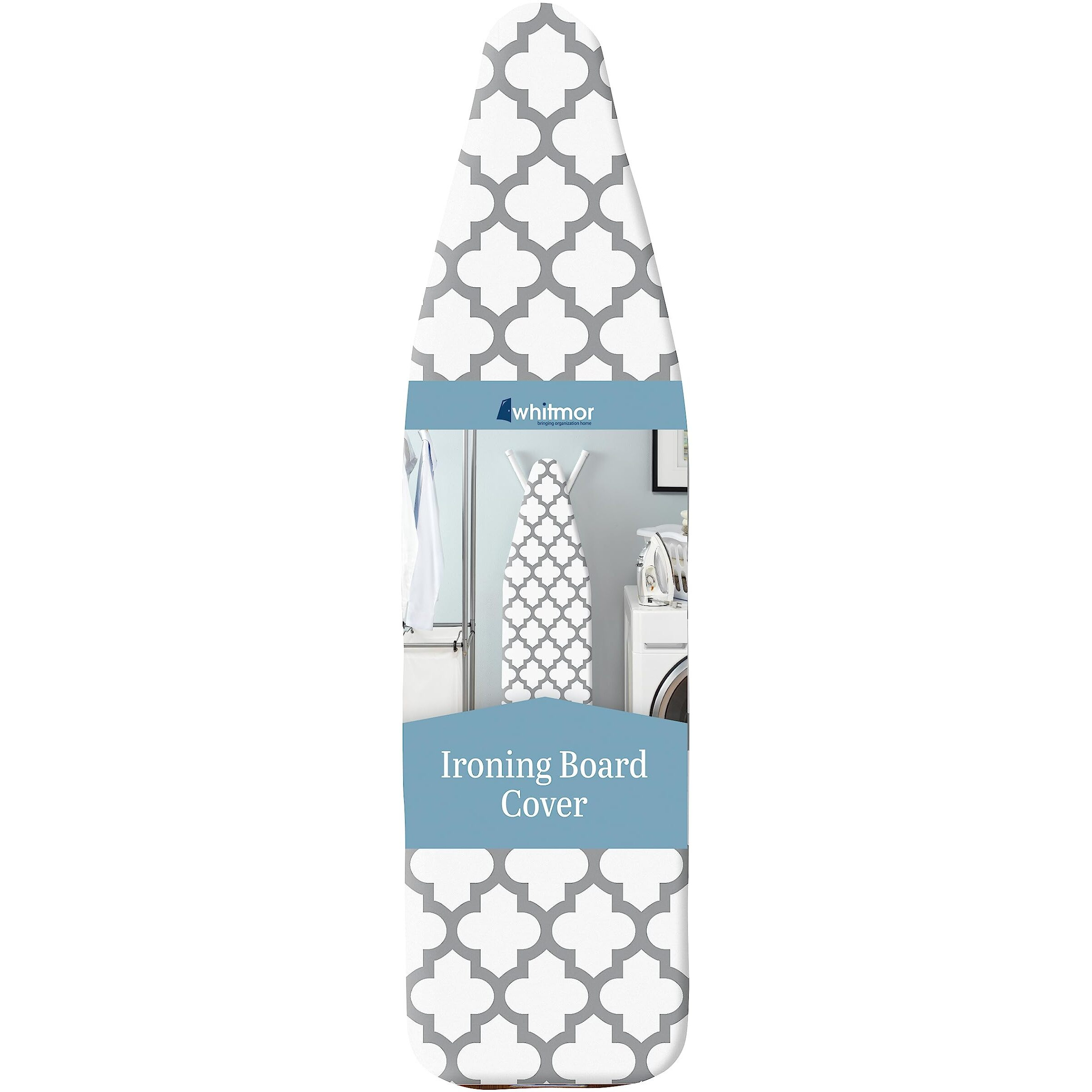 Whitmor Deluxe Ironing Board Cover And Pad (Ironing Board Not Included) - Medallion Grey