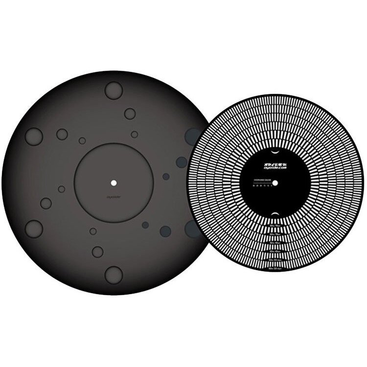 Oyaide Br-12 Turntable Mat (Includes A Strobo Disc And Overhang Gauge)