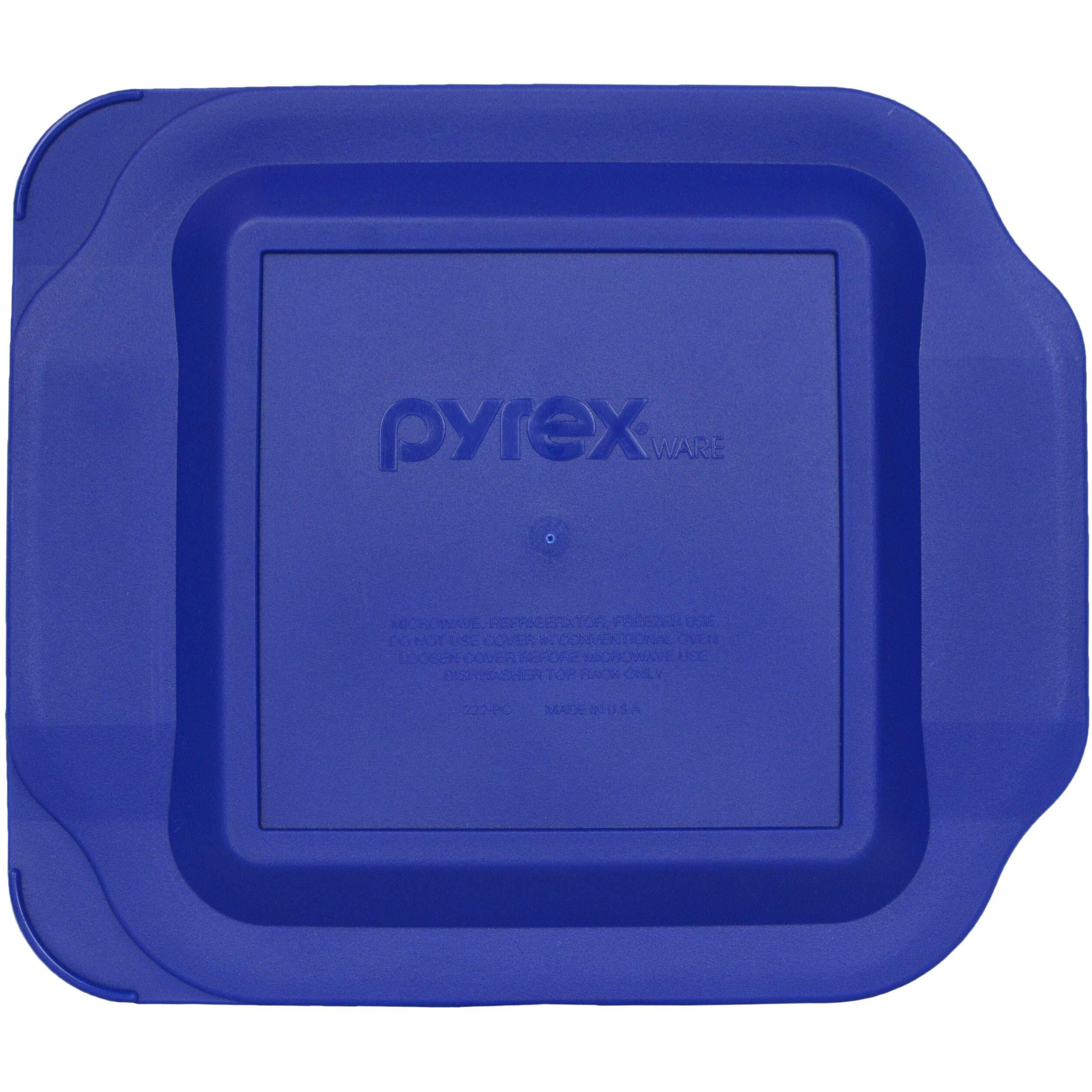Pyrex 222-Pc 2Qt Blue Lid