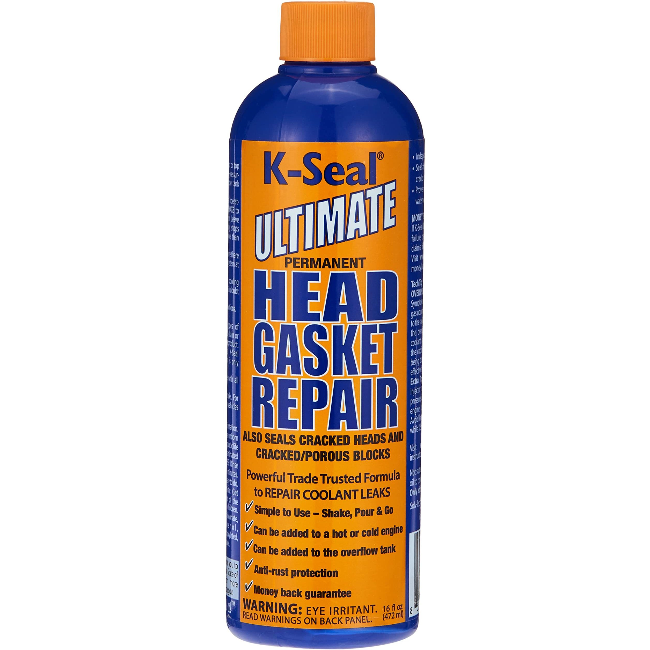 K-Seal St3501 Pour And Go Head Gasket Sealer, 16Oz, Permanent Repair For Blown Head Gaskets, Cracked Heads And Blocks