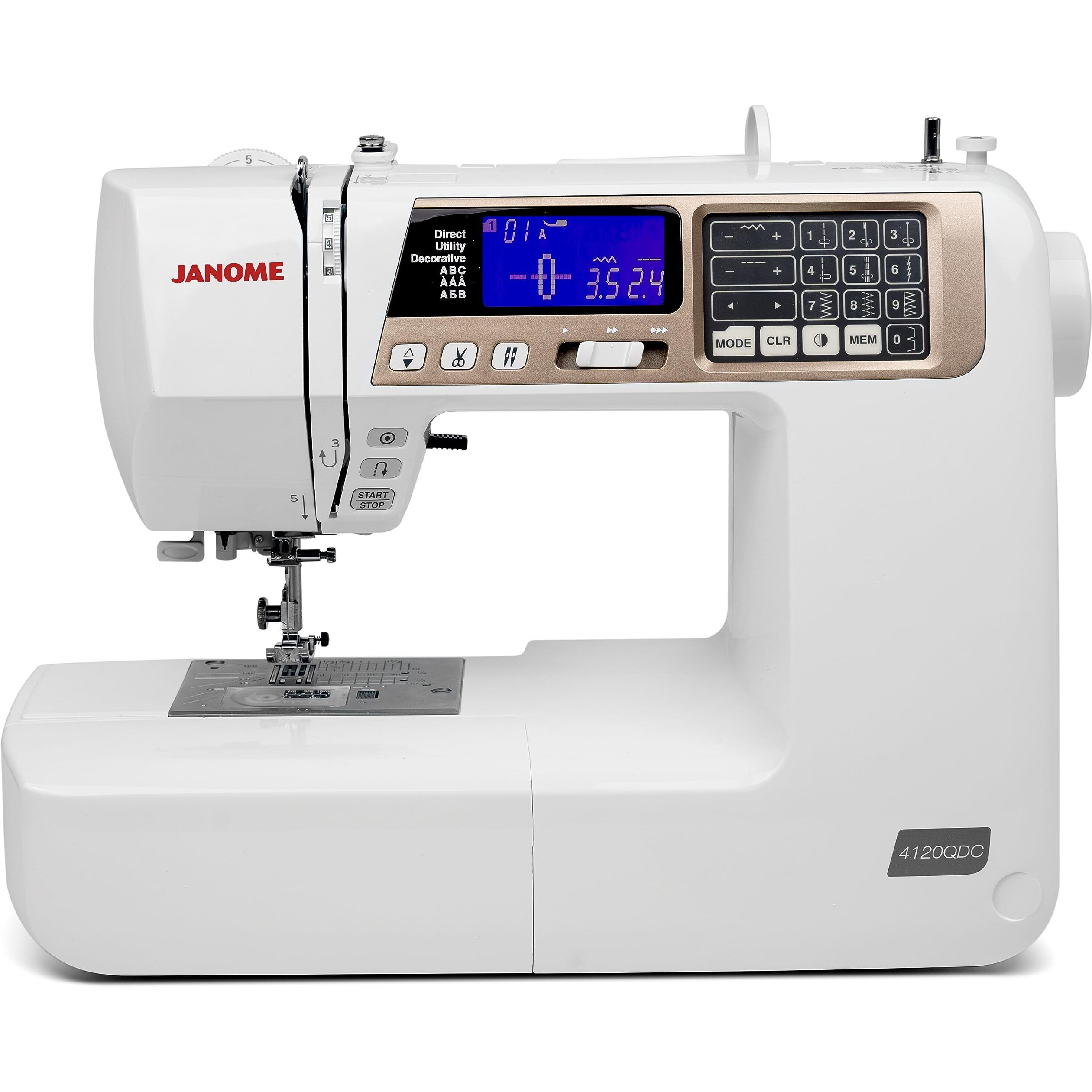 Janome 4120Qdc-T Computerized Quilting And Sewing Machine With Bonus Quilt Kit