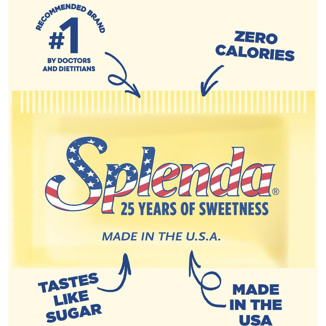 Splenda Zero Calorie Sweetener, 2000 Count Packets