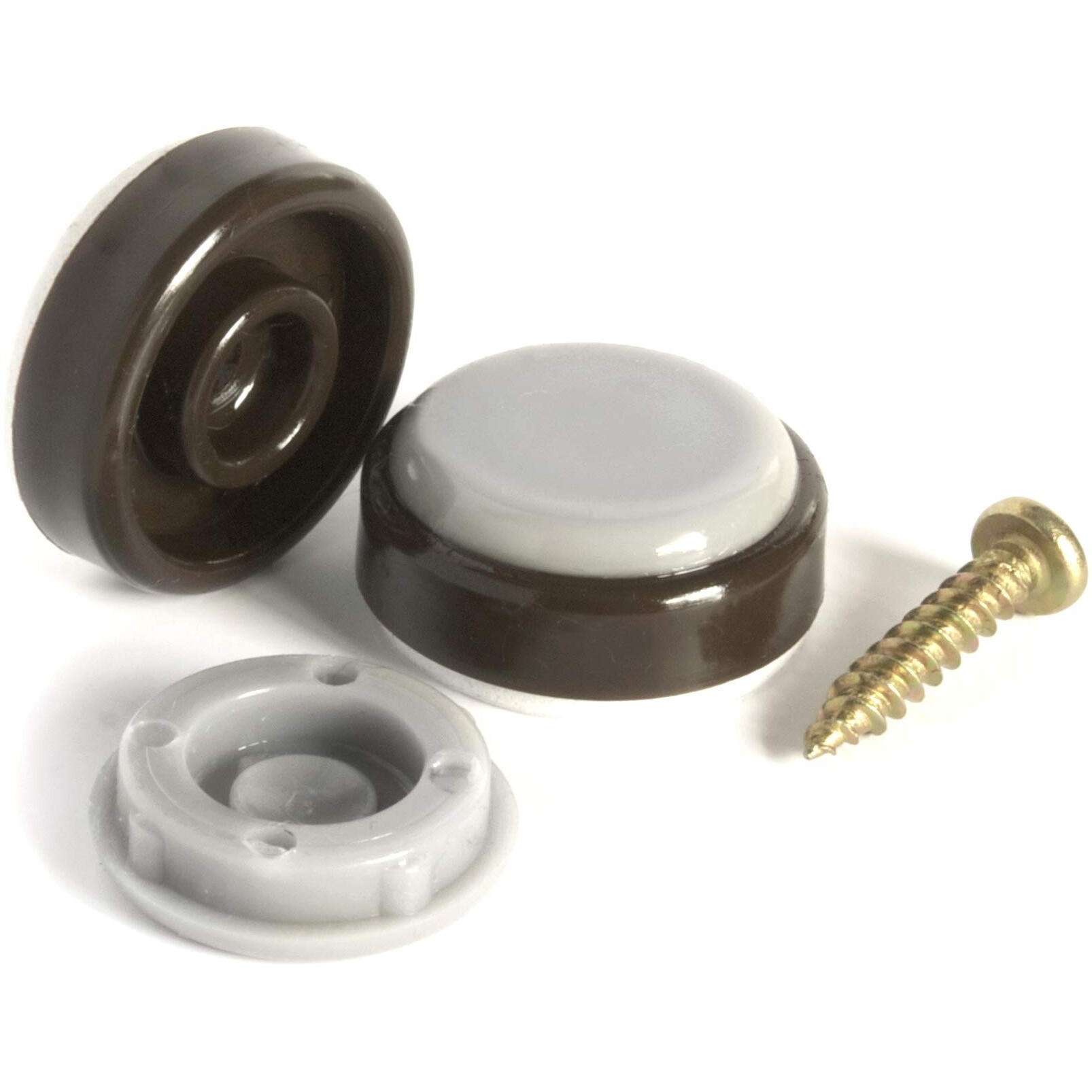 Slipstick Chocolate Cb255 1 Inch Floor Protector Chair Glides/Furniture Slider Feet (Set Of 8) Self Stick Or Screw Brown, 1-Inch, 8 Count