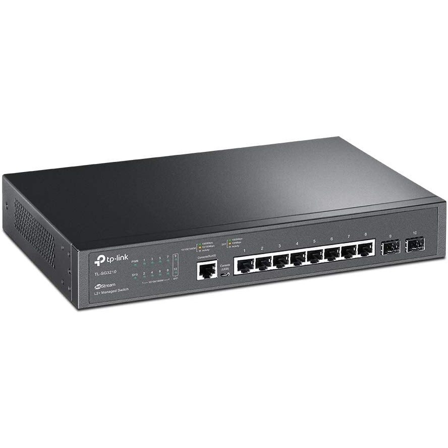 Tp-Link 8-Port Gigabit Ethernet L2 Managed Switch With 2-Sfp Slots (Tl-Sg3210)