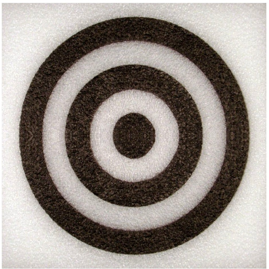 2"" Thick Self Healing Foam Blowgun Target (White Border