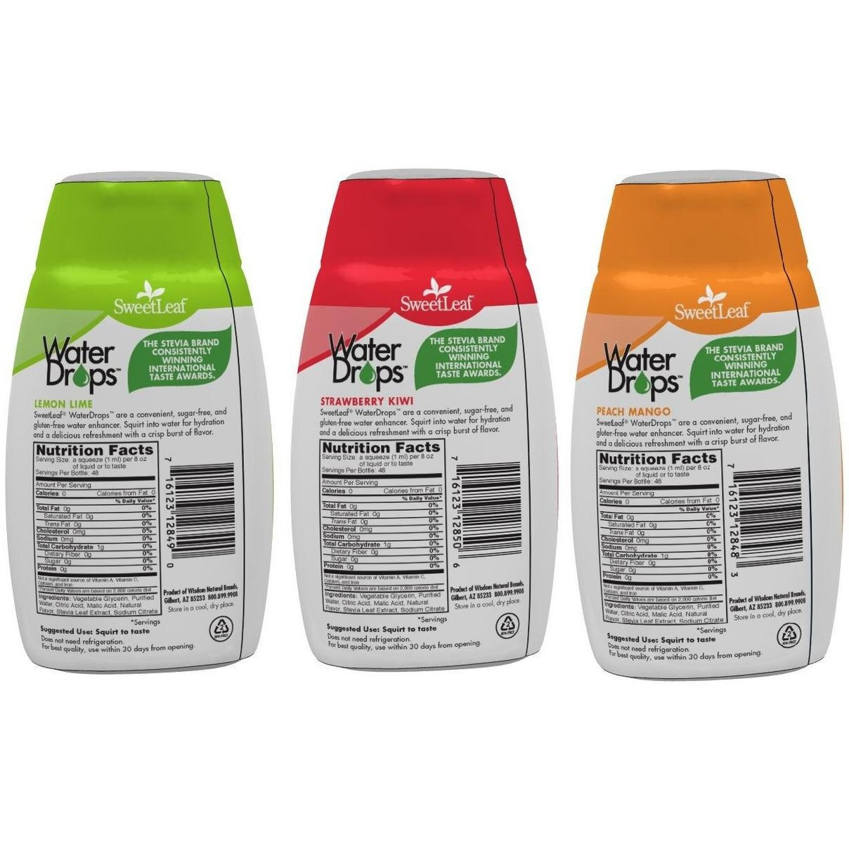 Sweetleaf Stevia Natural Water Drops Variety Pack