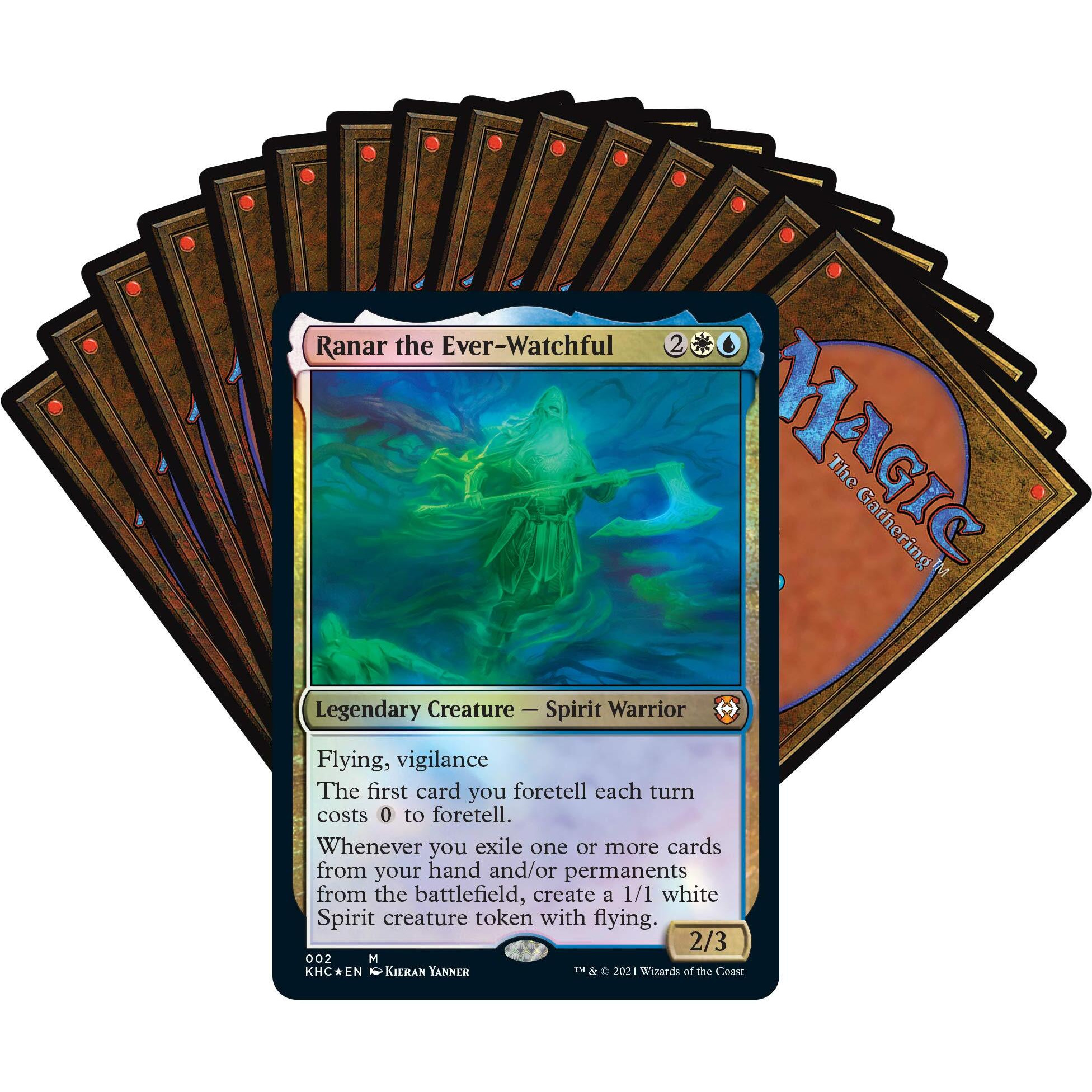 Magic The Gathering Kaldheim Commander Deck - Phantom Premonition | 100 Card Ready-To-Play Deck | Blue-White