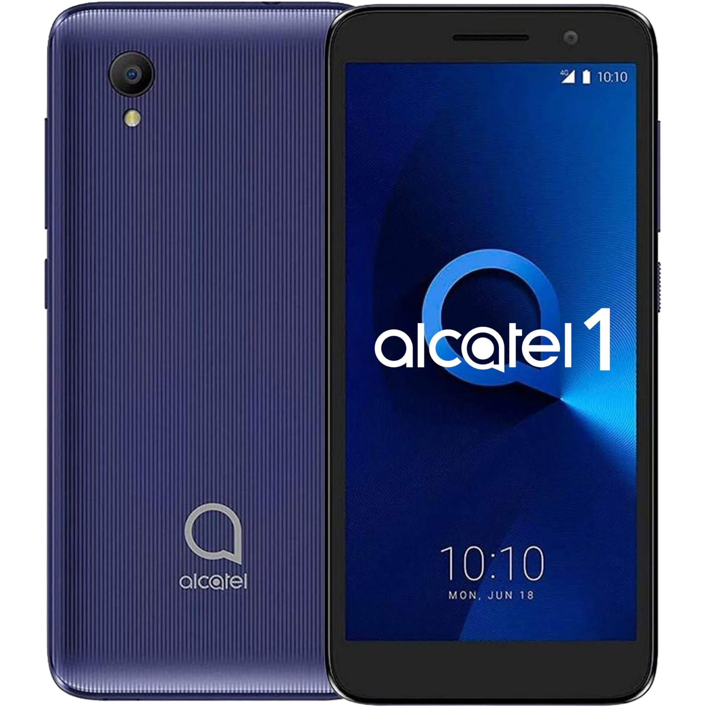 Alcatel 1 (16Gb) 5.0"" Full View Display, Removable Battery, Fm Radio, Dual Sim Gsm Unlocked Us & Global 4G Lte International Version 5033E (Bluish Black)
