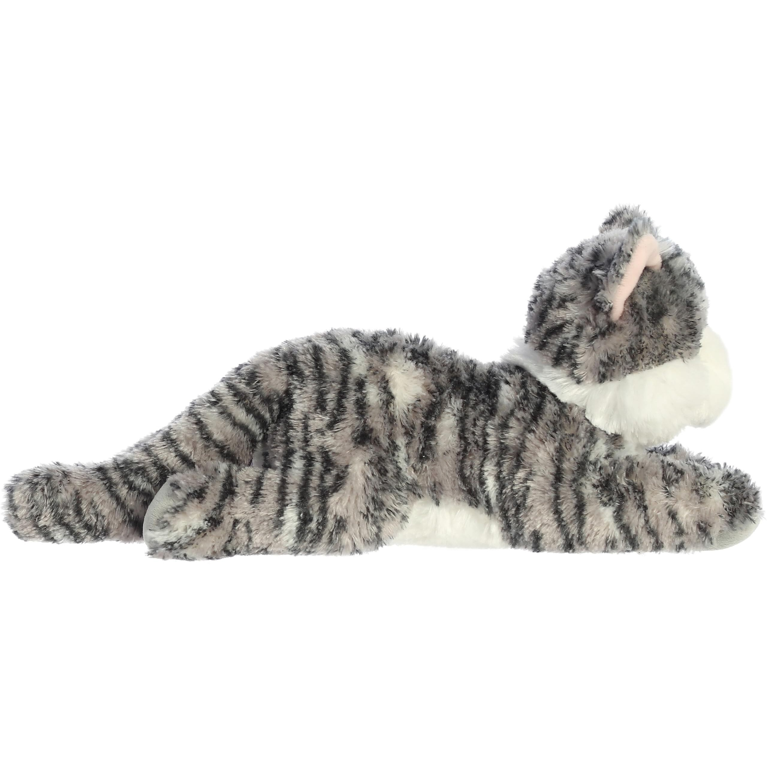 Aurora Adorable Flopsie Lily Stuffed Animal - Playful Ease - Timeless Companions - Gray 12 Inches