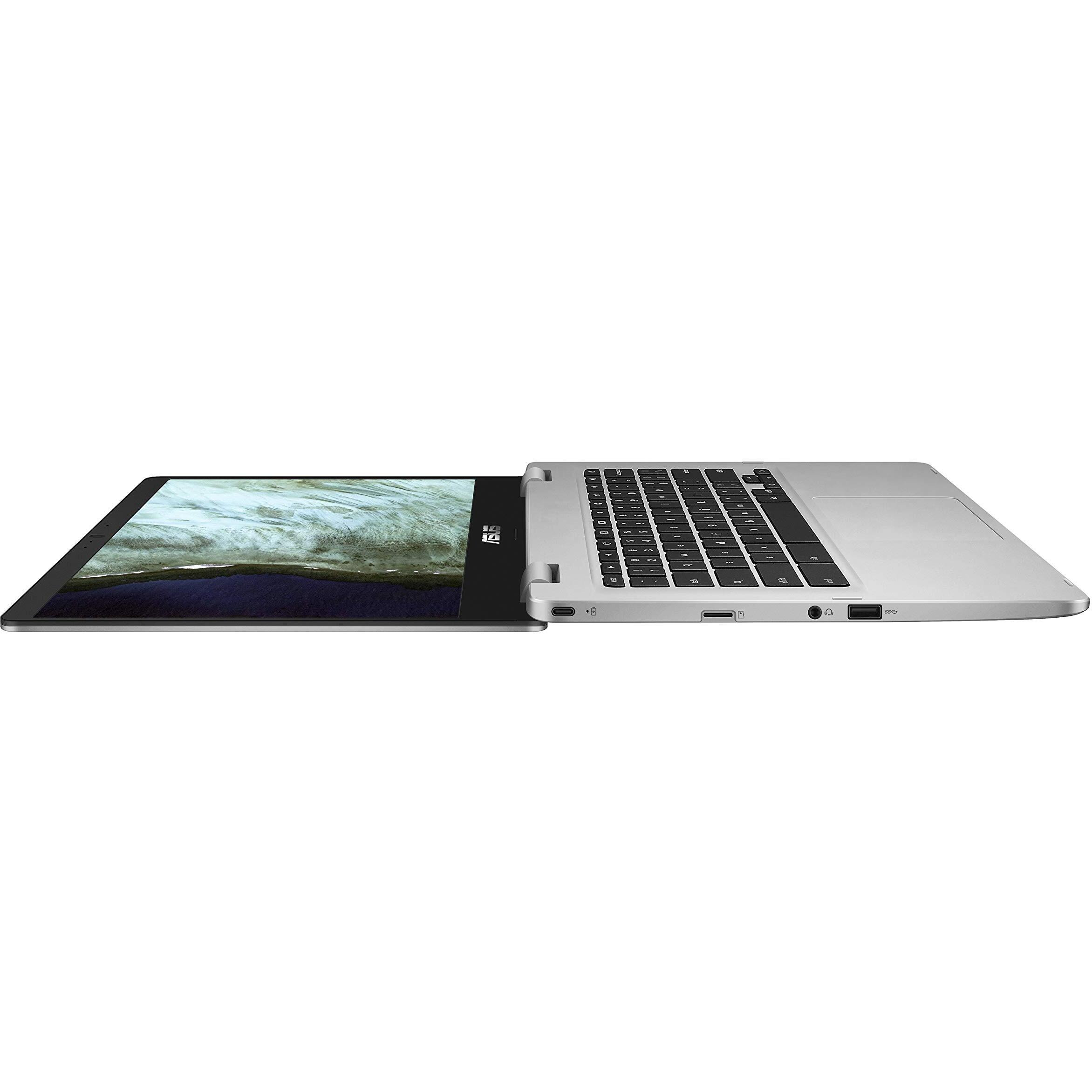 Asus Chromebook C423Na, 14"" Hd Nano-Edge Display, Intel Processor N3350, 4Gb Ddr4, 64Gb Emmc, Chrome Os
