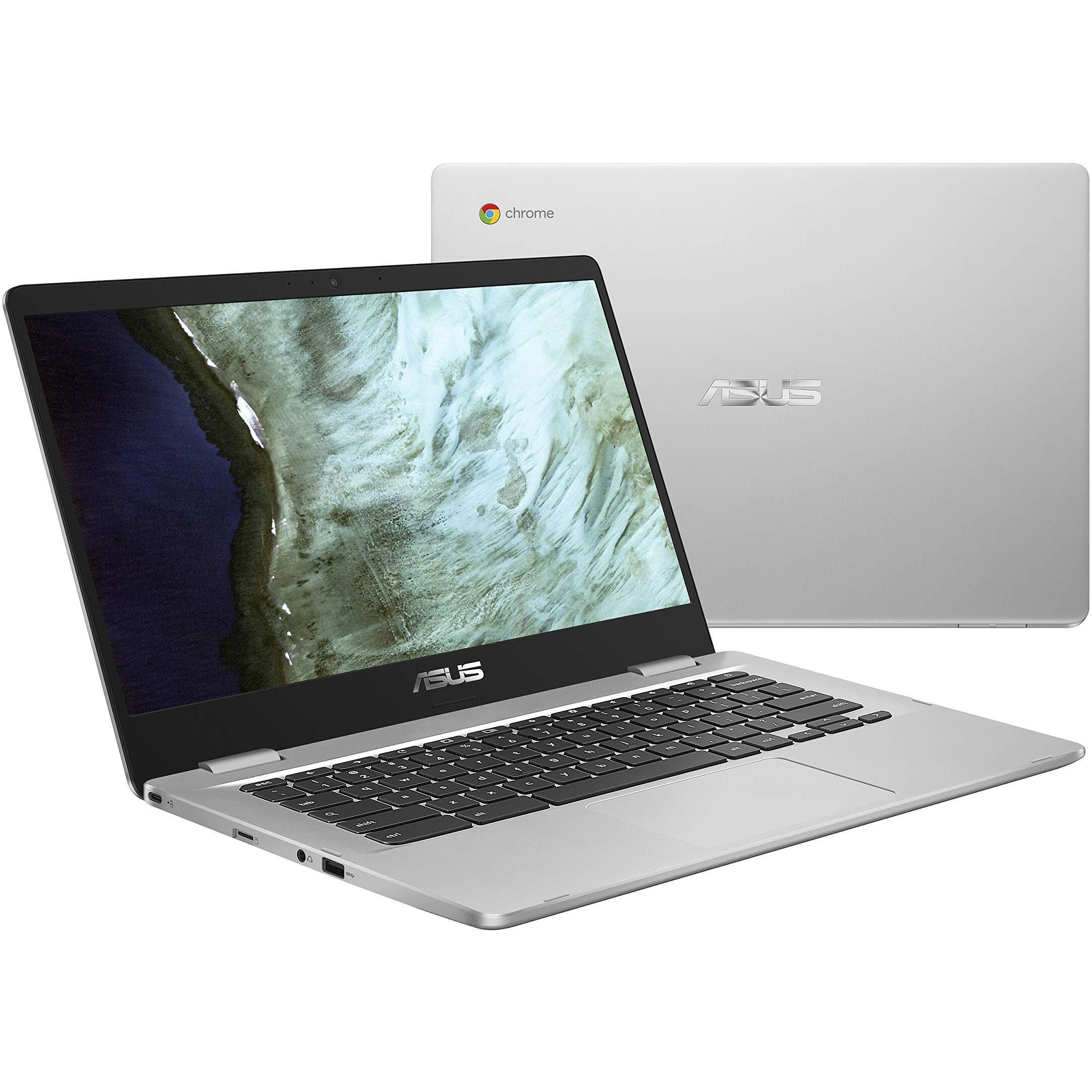 Asus Chromebook C423Na, 14"" Hd Nano-Edge Display, Intel Processor N3350, 4Gb Ddr4, 64Gb Emmc, Chrome Os